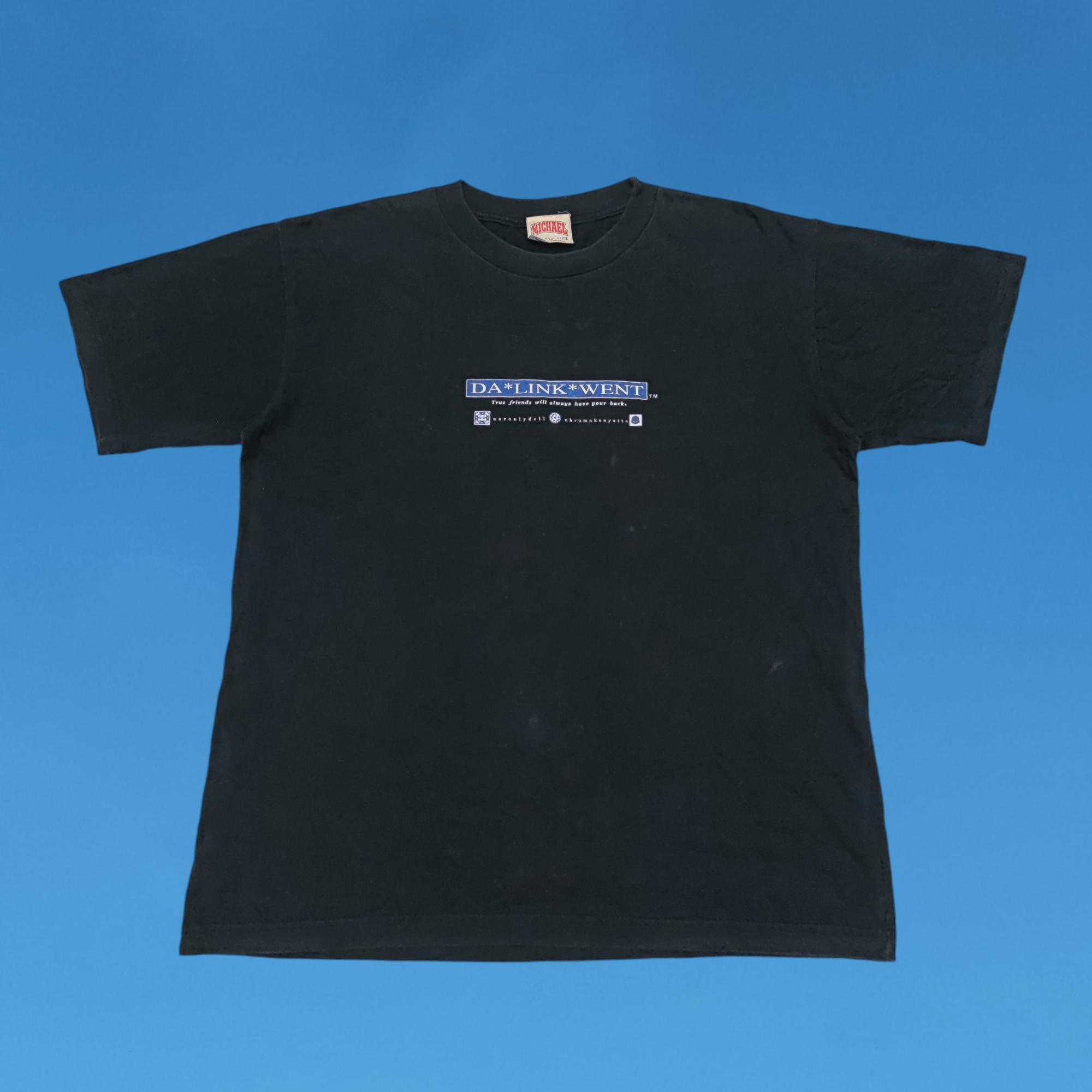 Band Tees × Rap Tees × Vintage Vintage 90s Da Link Went Hip Hop Rappers Style T Shirt Rare Size US M / EU 48-50 / 2 - 2 Thumbnail