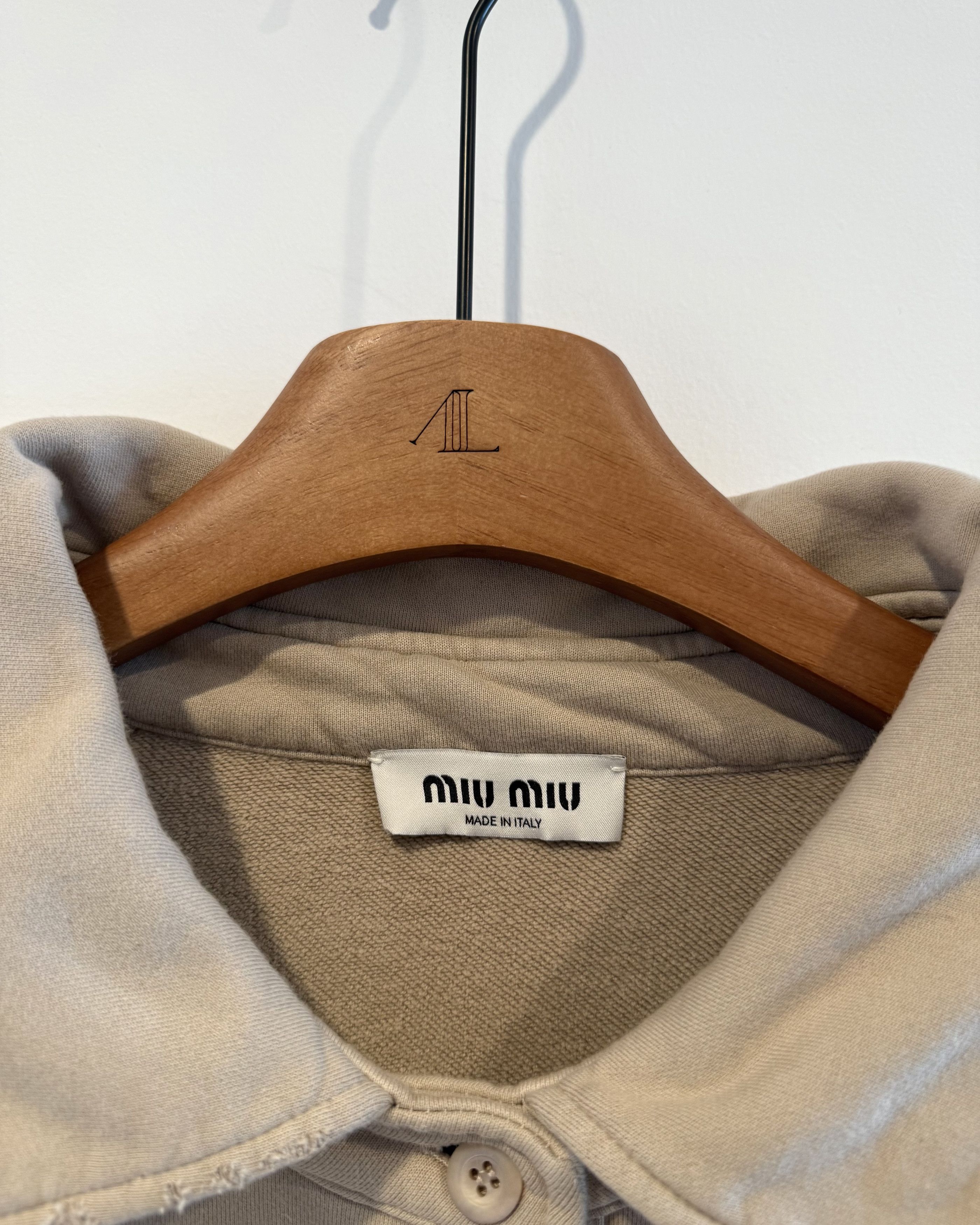 Miu Miu MiuMIu Logo Applique Embroidered Polo Shirt Size US XS / EU 42 / 0 - 4 Thumbnail