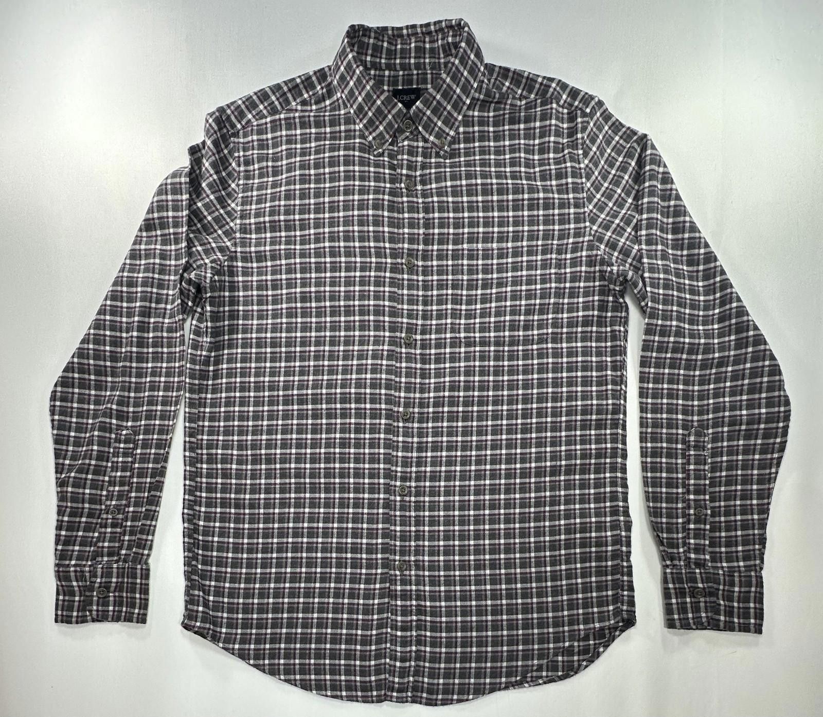 J.Crew J Crew 100% Cotton Plaid Oxford Button Up Red/Gray Mens M Size US M / EU 48-50 / 2 - 1 Thumbnail