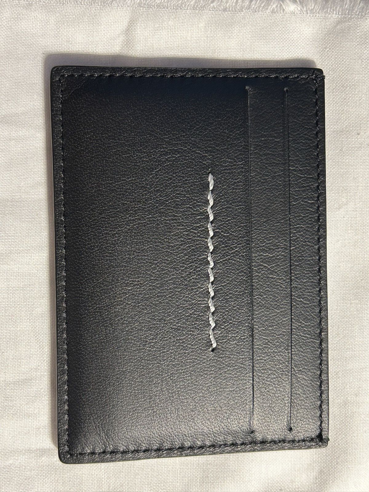 MM6 MM6 Black Leather Cardholder Size ONE SIZE - 3 Thumbnail
