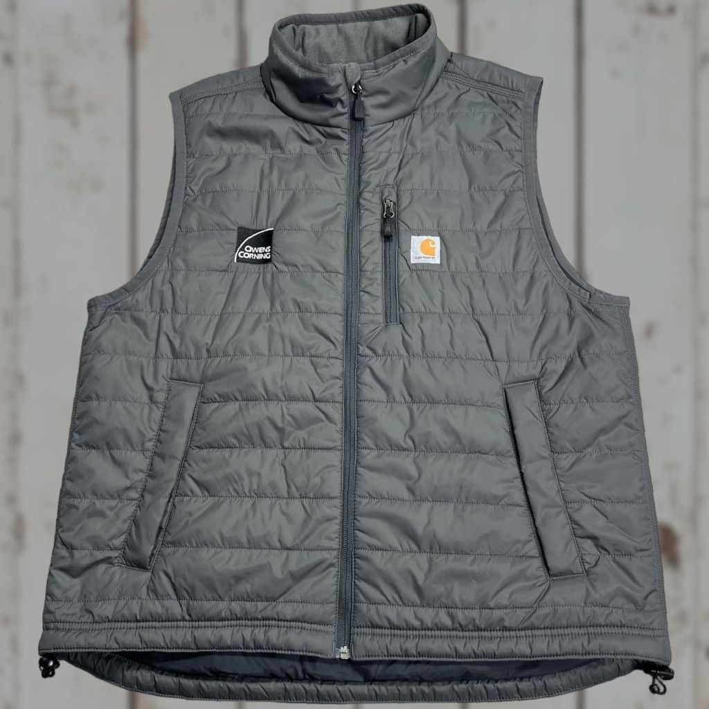 Carhartt Carhartt Puffer Vest Rain Defender Gray OV2286-M Relaxed Fit Embroidered Mens Large Size US L / EU 52-54 / 3 - 1 Thumbnail