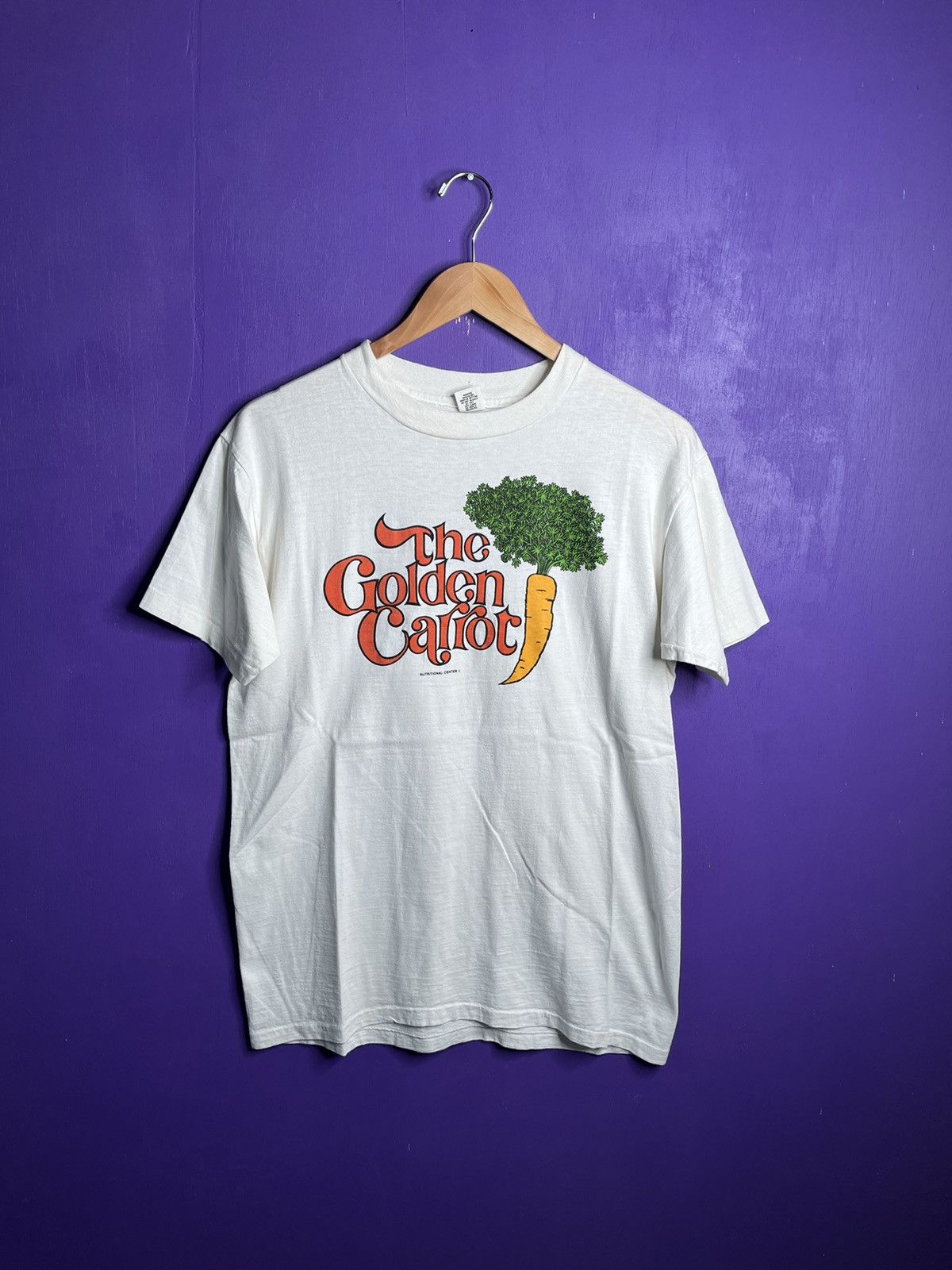 Vintage Vintage 70s The golden carrot vegetable t-shirt Size US L / EU 52-54 / 3 - 1 Thumbnail
