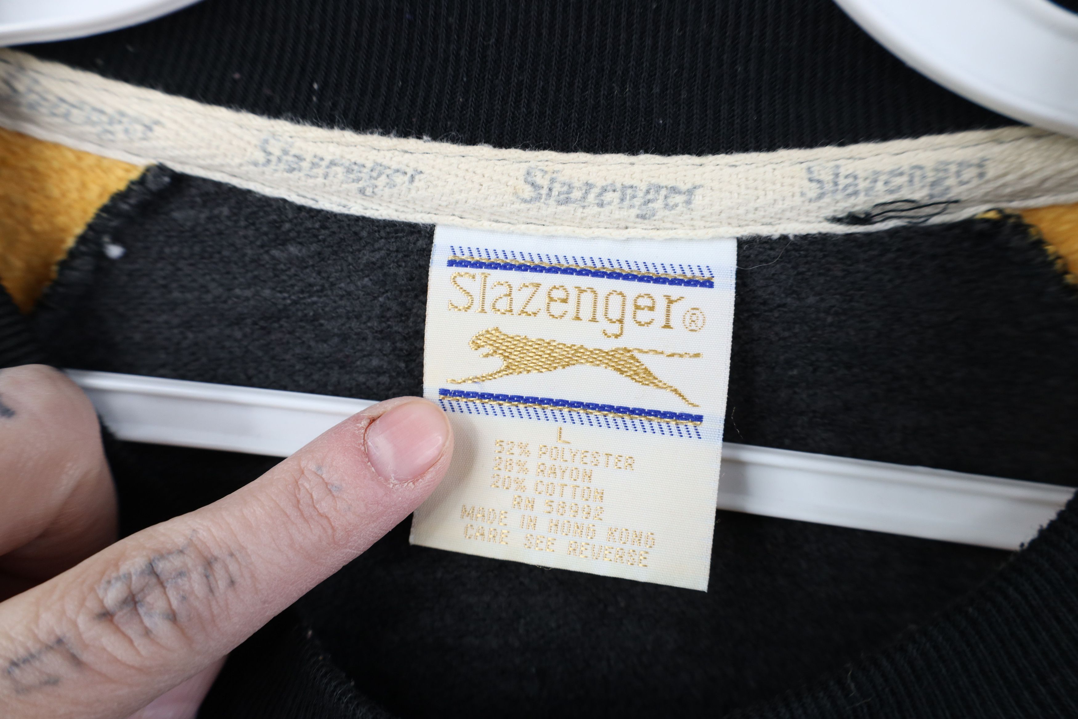 Vintage Vintage 80s 90s Slazenger Fitness Gear Raglan Sweatshirt Size US L / EU 52-54 / 3 - 10 Thumbnail