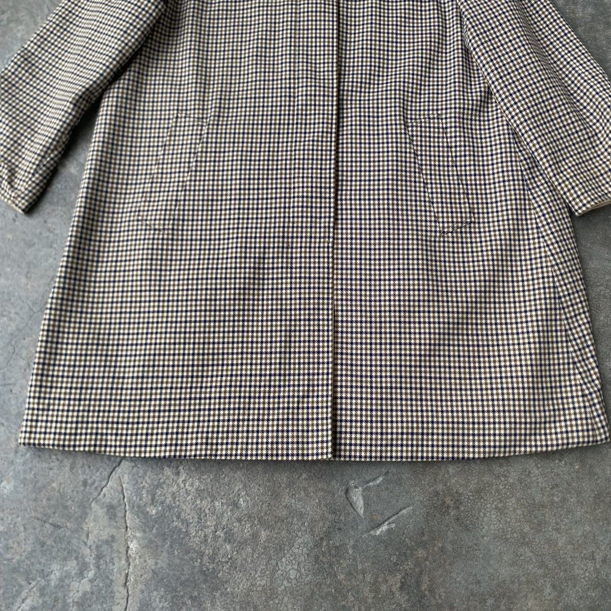Aquascutum Aquascutum Reversible Houndstooth Balmacaan & Beige Mac Coat Size XL / US 12-14 / IT 48-50 - 6 Thumbnail