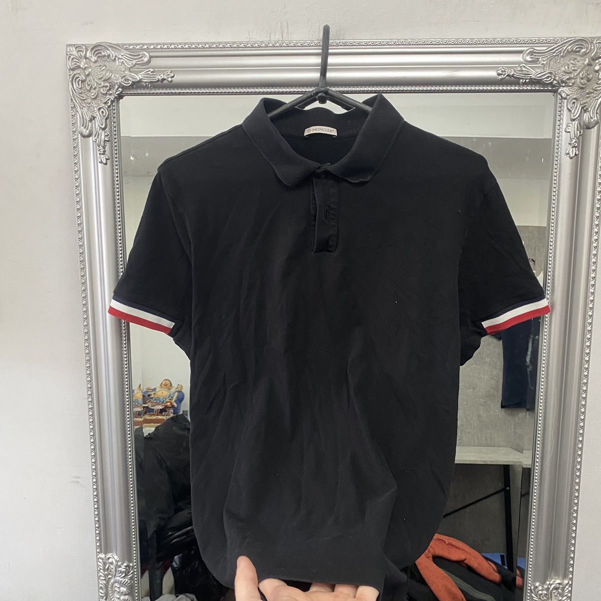 Moncler Moncler polo shirt logo sleeve Size US L / EU 52-54 / 3 - 3 Thumbnail