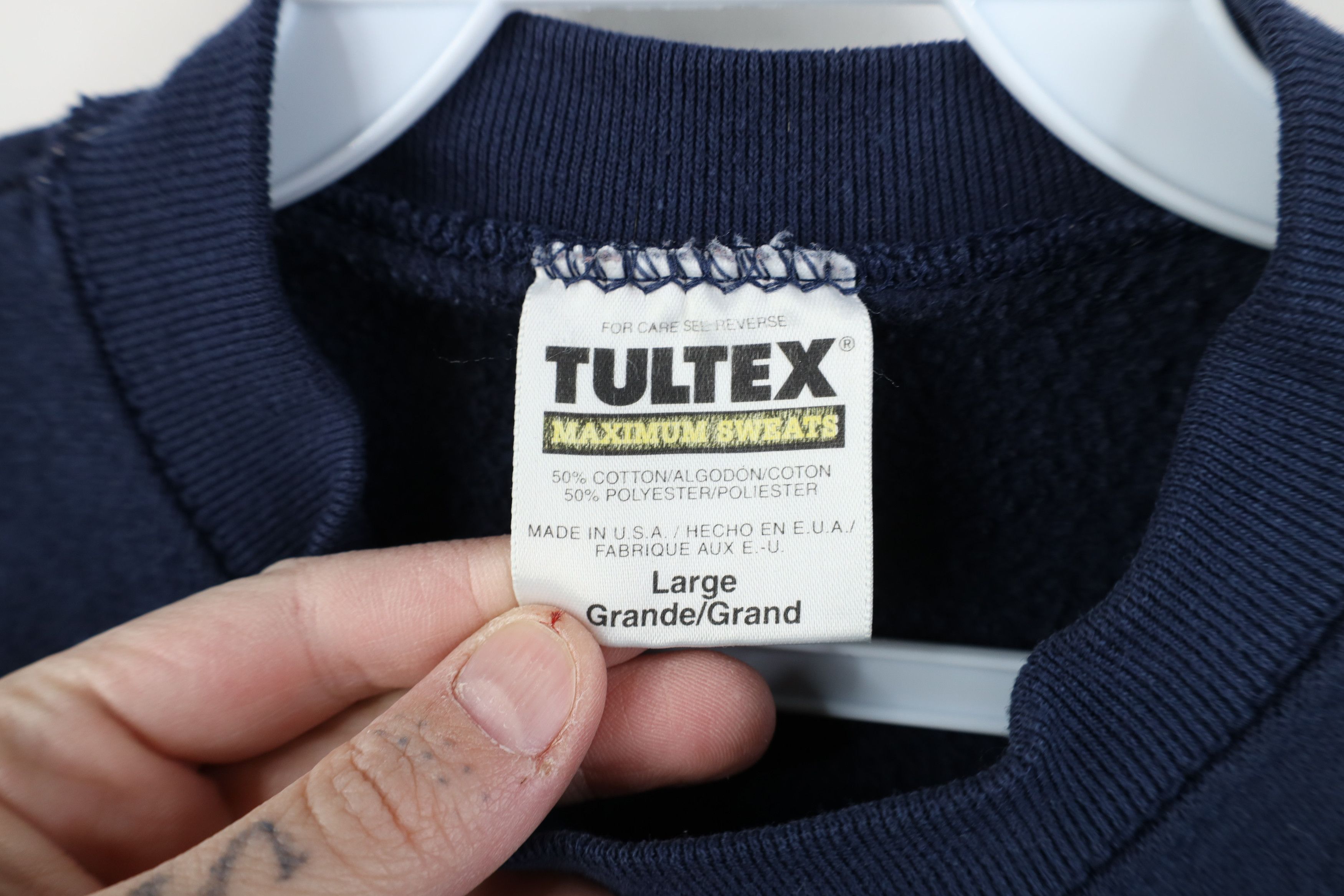 Vintage Vintage 90s Streetwear Spell Out Whatever Sweatshirt USA Size L / US 10 / IT 46 - 7 Thumbnail