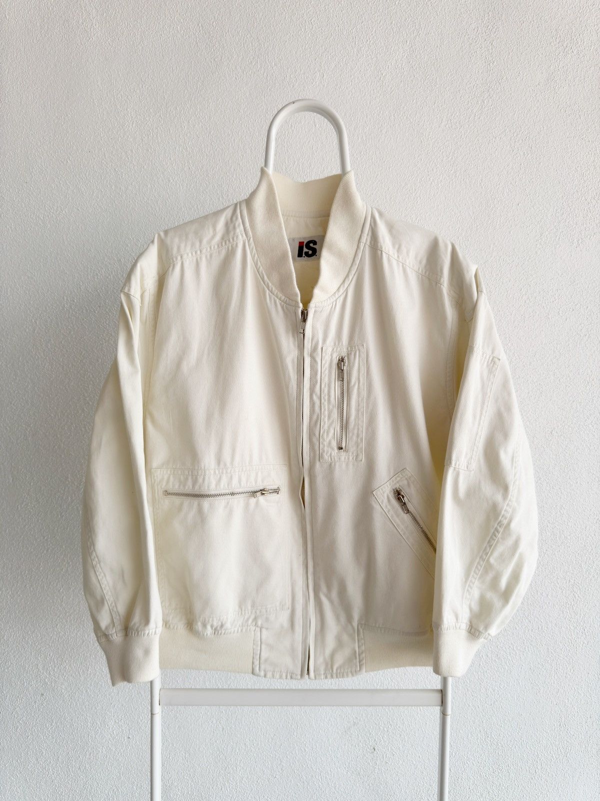 Issey Miyake Vintage 90s Issey Miyake iS MA-1 Bomber Jacket Size US M / EU 48-50 / 2 - 2 Thumbnail