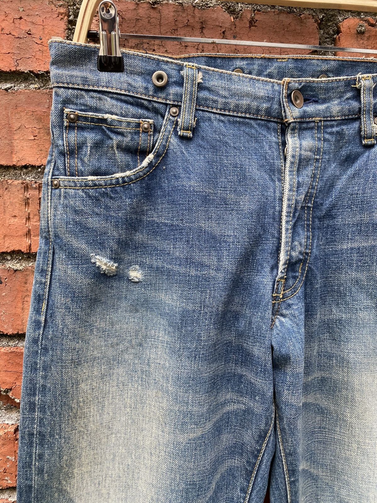 Designer × Japanese Brand × Journal Standard W32x30.5 Journal standard redline denime distressed Size US 32 / EU 48 - 5 Thumbnail