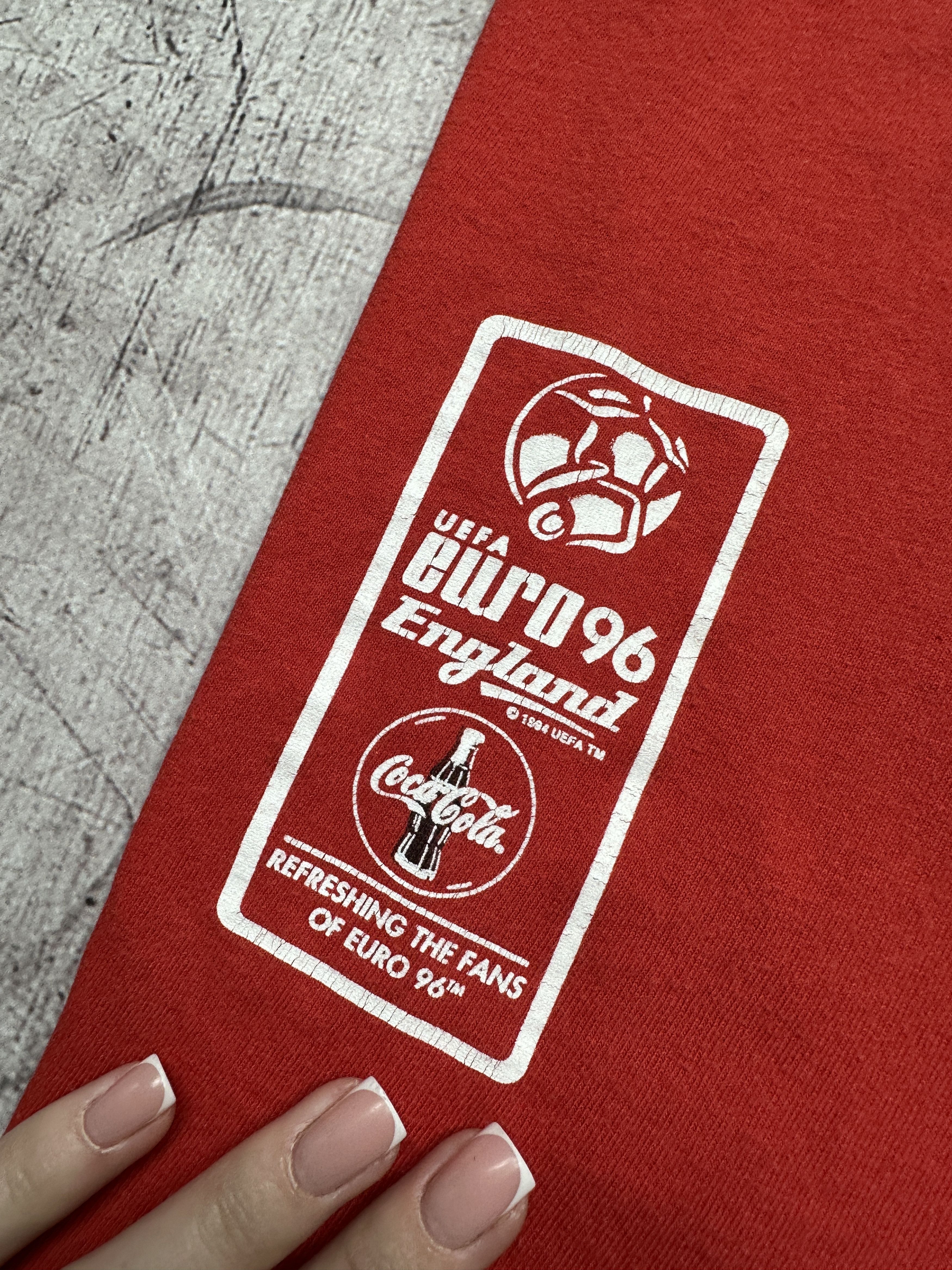 Coca Cola × Vintage Coca Cola 1994 Vintage UEFA Euro 1996 England T-Shirt Size US M / EU 48-50 / 2 - 3 Thumbnail