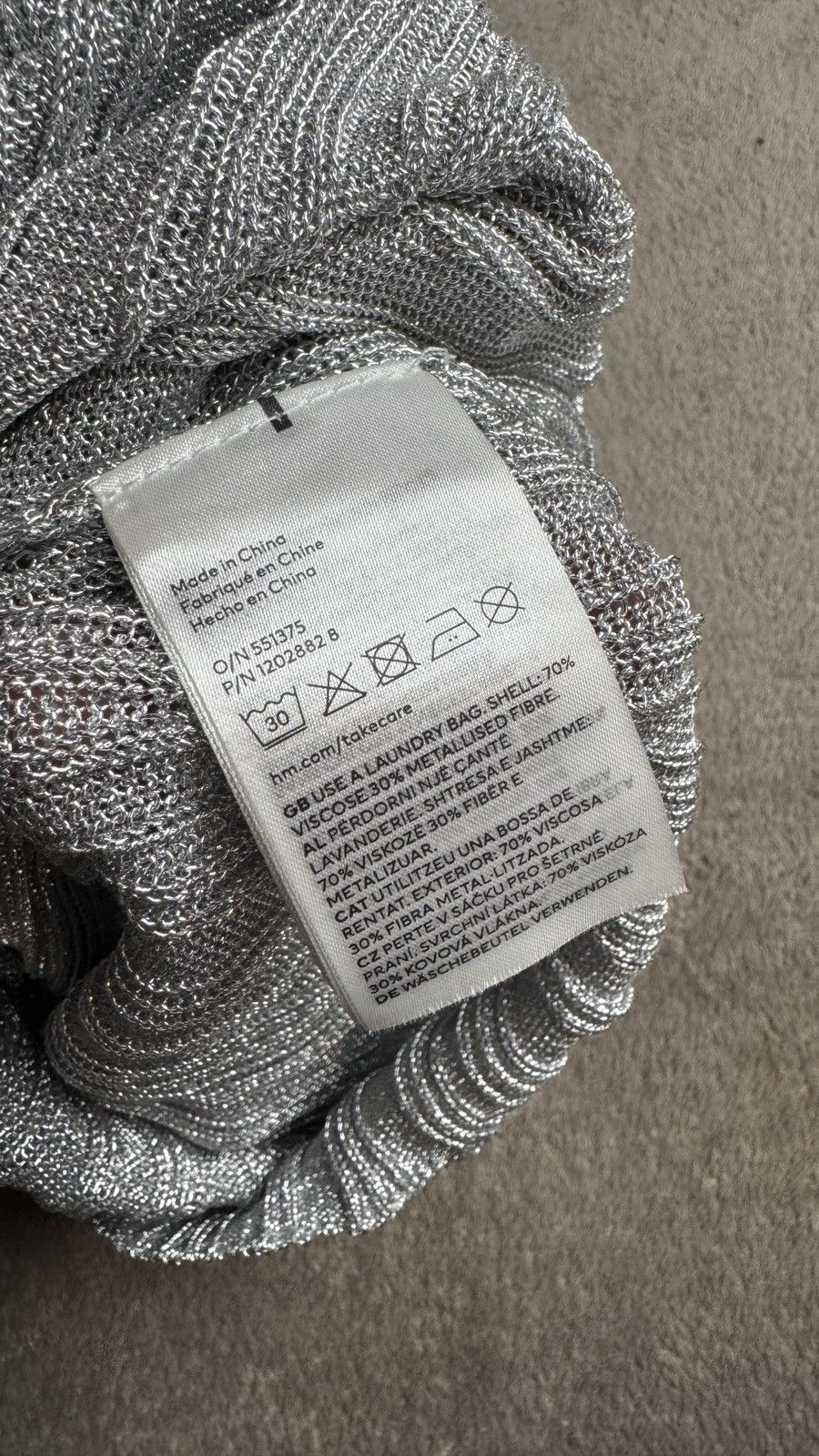 If Six Was Nine Maison Margiela cdg Vibe Silver Metallic Mesh Longsleeve Y2K Size S / US 4 / IT 40 - 6 Thumbnail