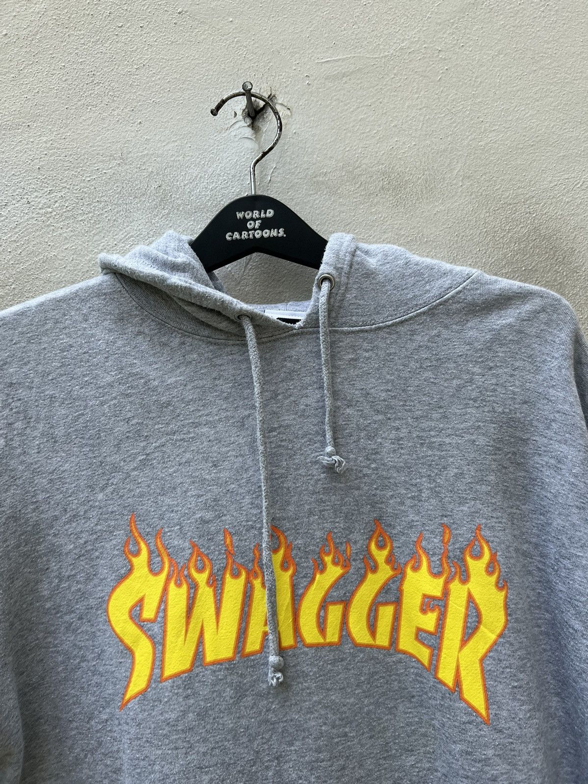 Swagger Swagger Japan Flames Spell Out Grey Hoodies Size US L / EU 52-54 / 3 - 7 Thumbnail