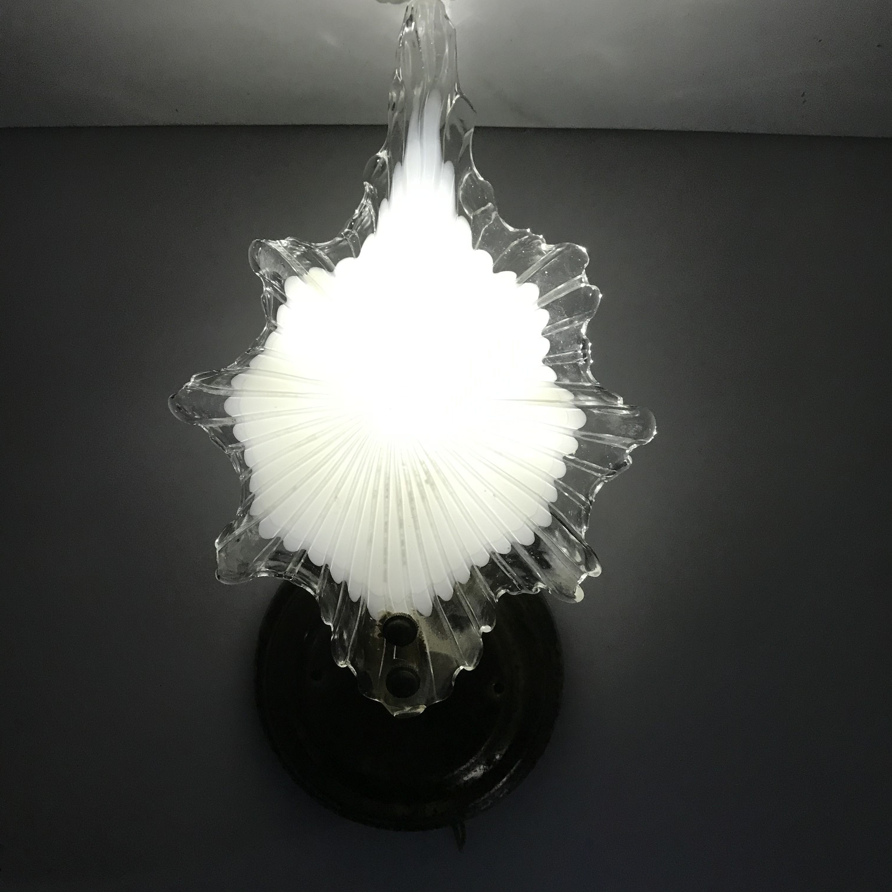 Vintage Vintage Art Deco Lamp sea Shell Art Deco style wall lamp Size ONE SIZE - 9 Thumbnail