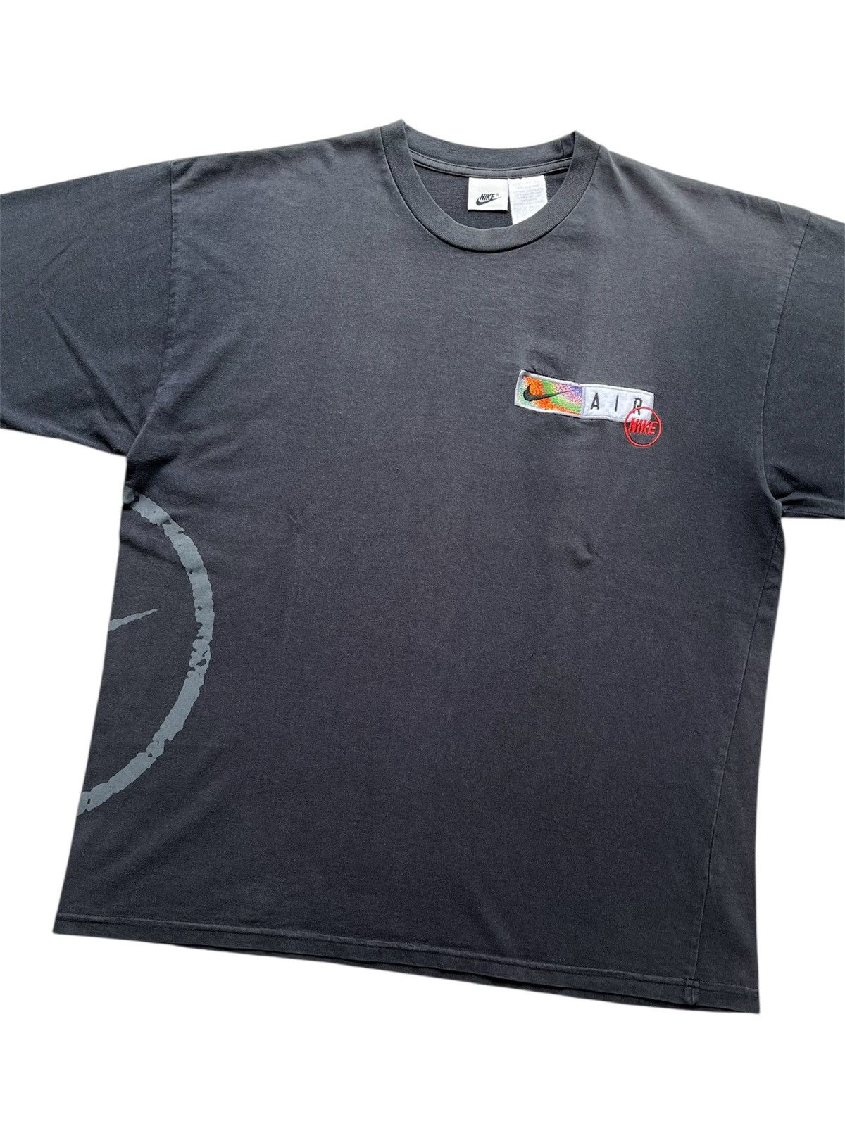 Nike ⚠️ SUN FADED⚠️ Vintage 90’s NIKE Embroidered Logo T-Shirt Size US L / EU 52-54 / 3 - 5 Thumbnail