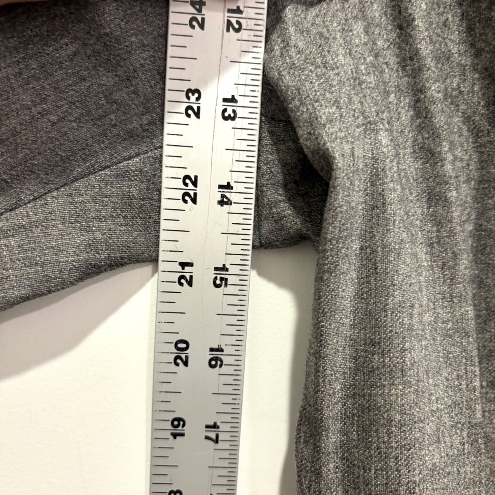 Vintage Mark Shale Wool Cashmere Pleated Trousers Gray Wide Leg Pants 6 Italy Size 28" / US 6 / IT 42 - 7 Thumbnail