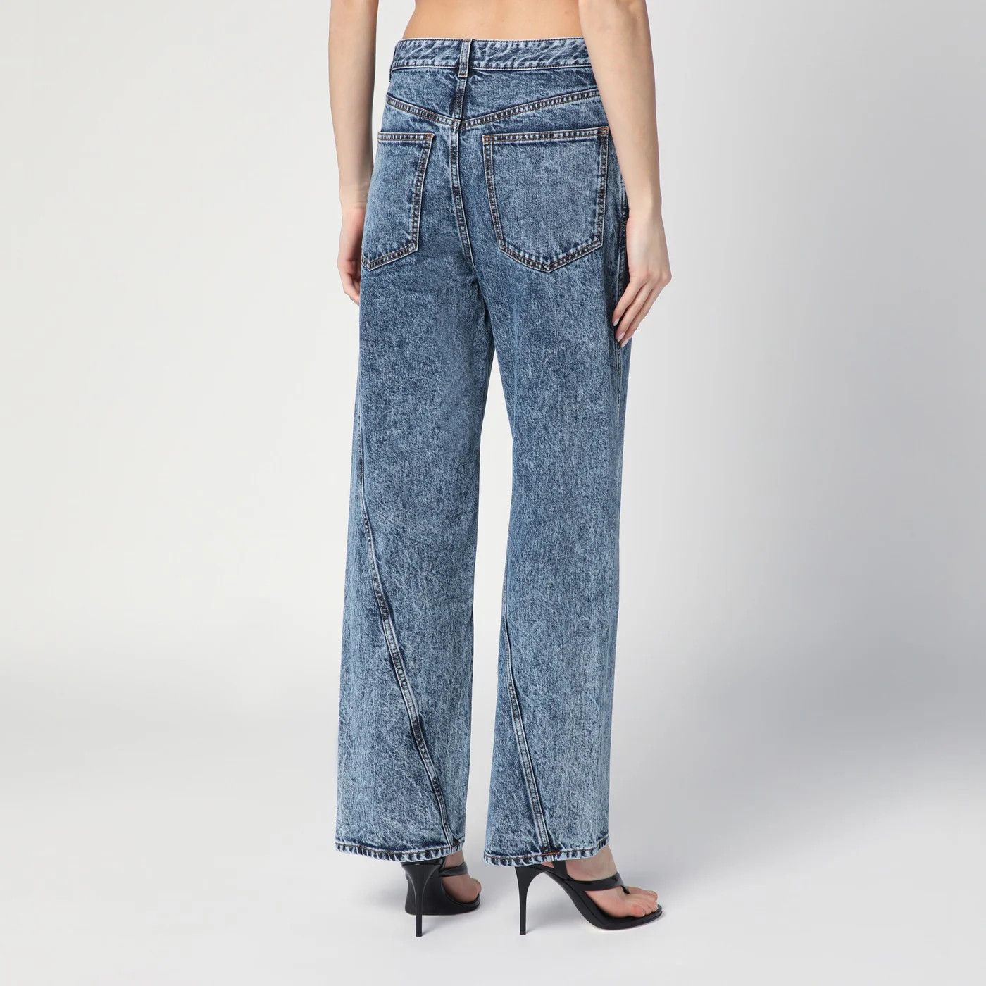 Alaia o1d2blof0426 Denim Jeans in Blue Size 27" / US 4 / IT 40 - 3 Thumbnail