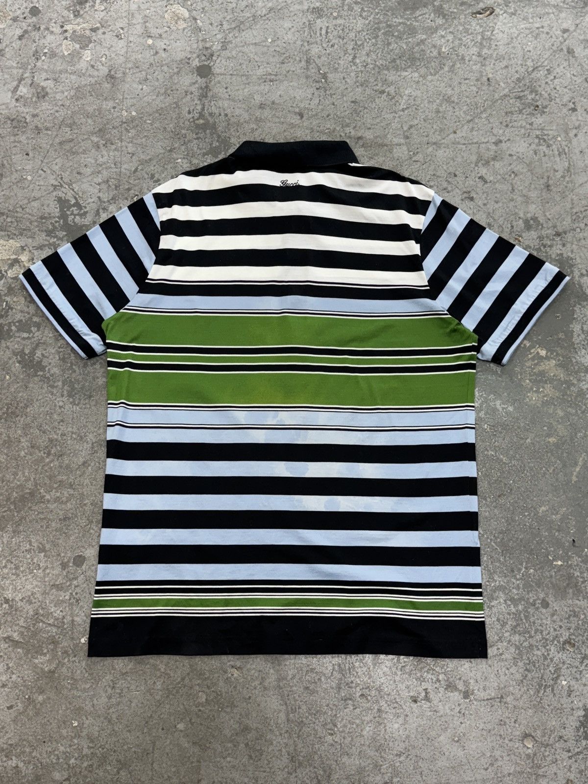 Vintage Vintage Gucci Tee T-shirt Stripped Polo Size US XL / EU 56 / 4 - 10 Thumbnail