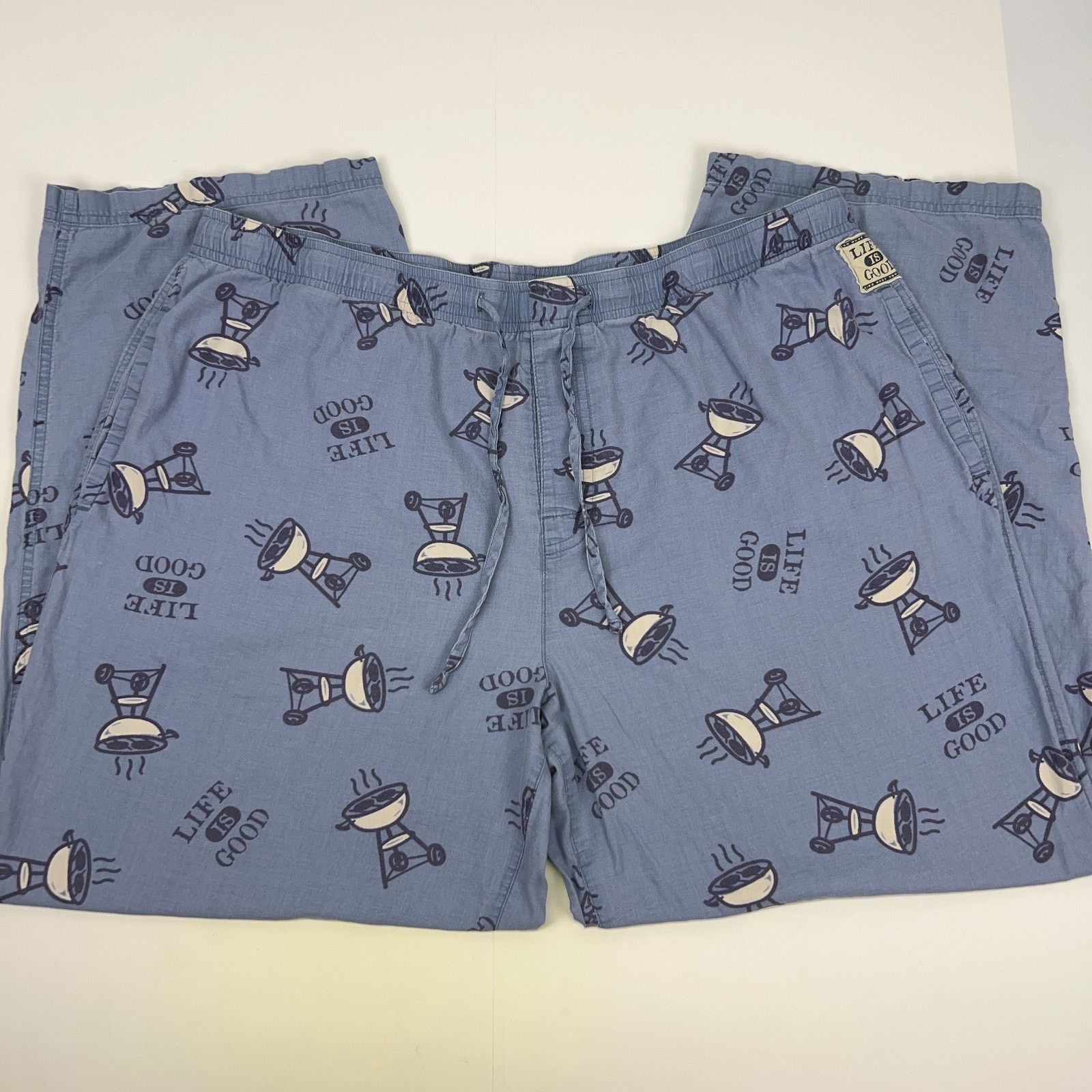 Life is Good Life is Good Sleep Lounge Pants Charcoal BBQ Grill Blue L Size US 42 / EU 58 - 1 Thumbnail