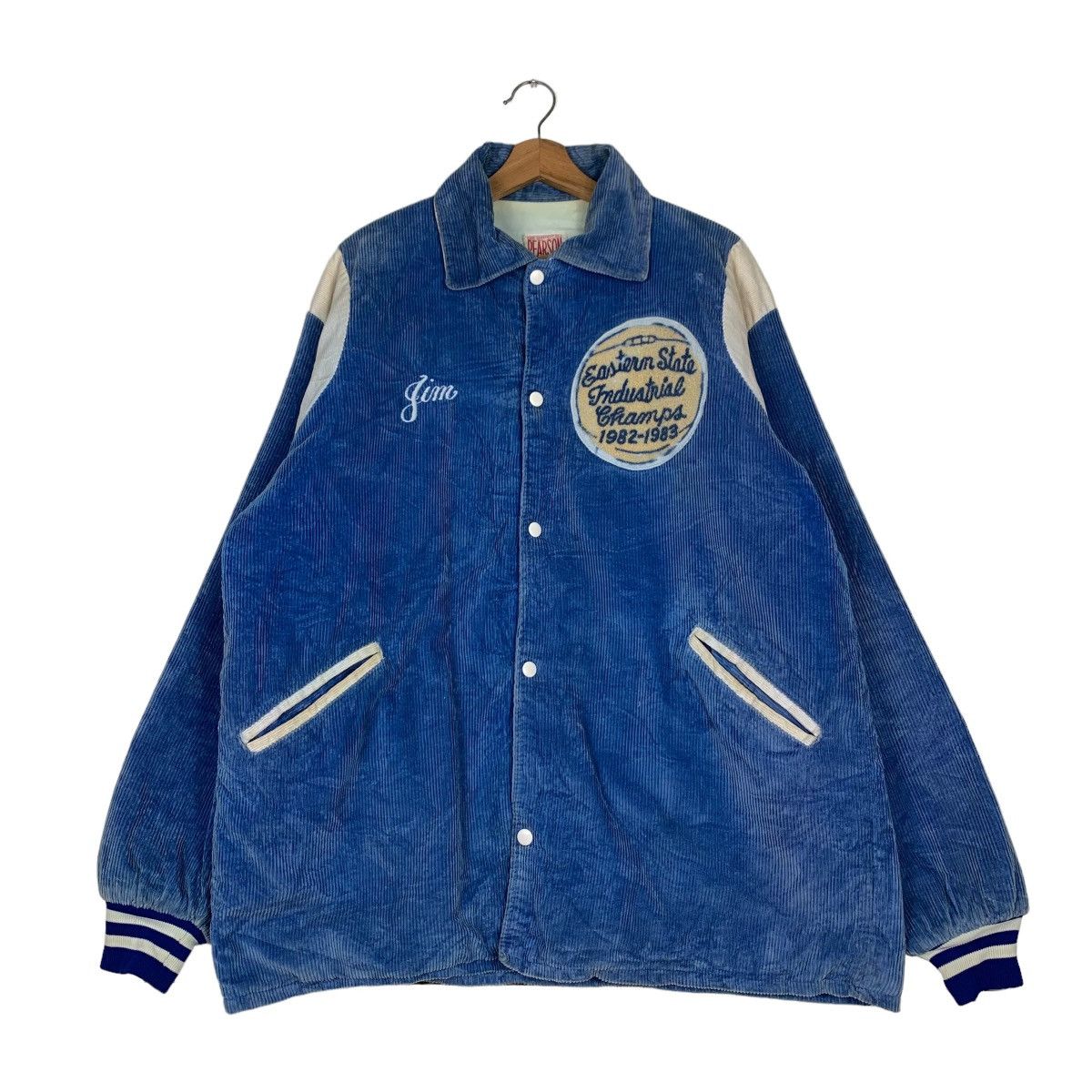 80's PEARSON Eastern State Corduroy Coach Jacket #0471-C22