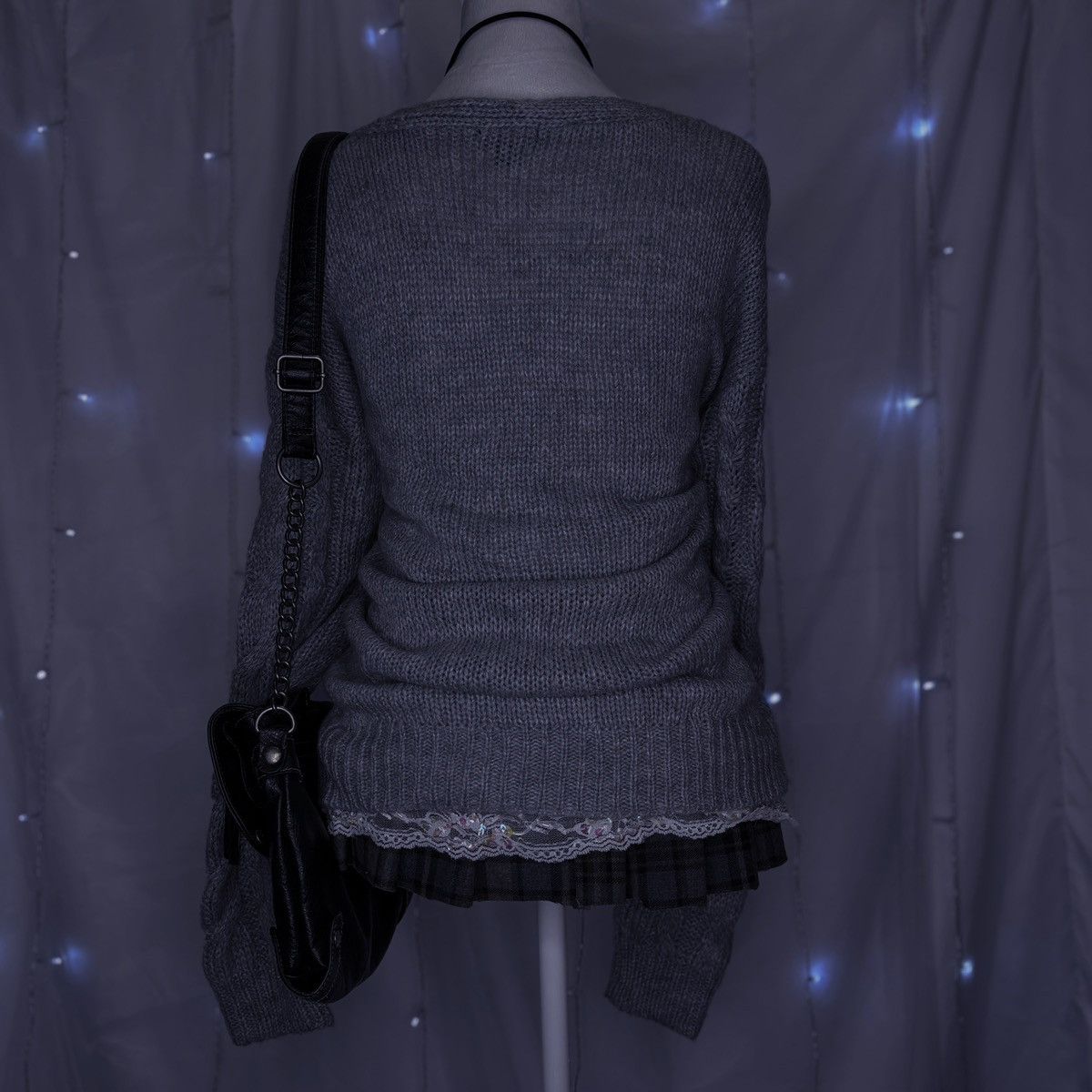 Other Wild Fable Grey Knit Sweater Size XL / US 12-14 / IT 48-50 - 4 Thumbnail