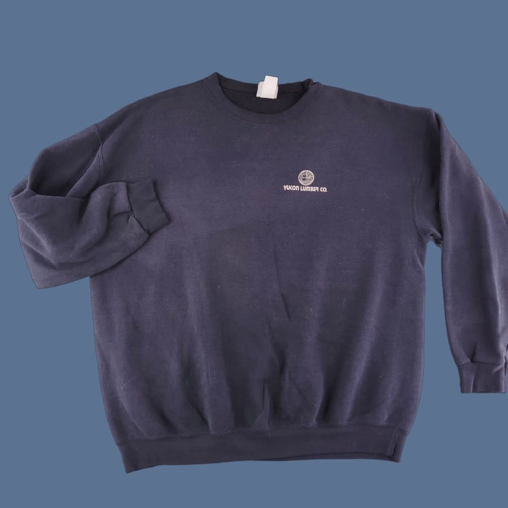 Lee VINTAGE Lee Sweatshirt Mens L-XL Black Heavyweight Pullover Crewneck Solid Pullover Heavyweight Mens L Black 90s? Size US L / EU 52-54 / 3 - 1 Thumbnail