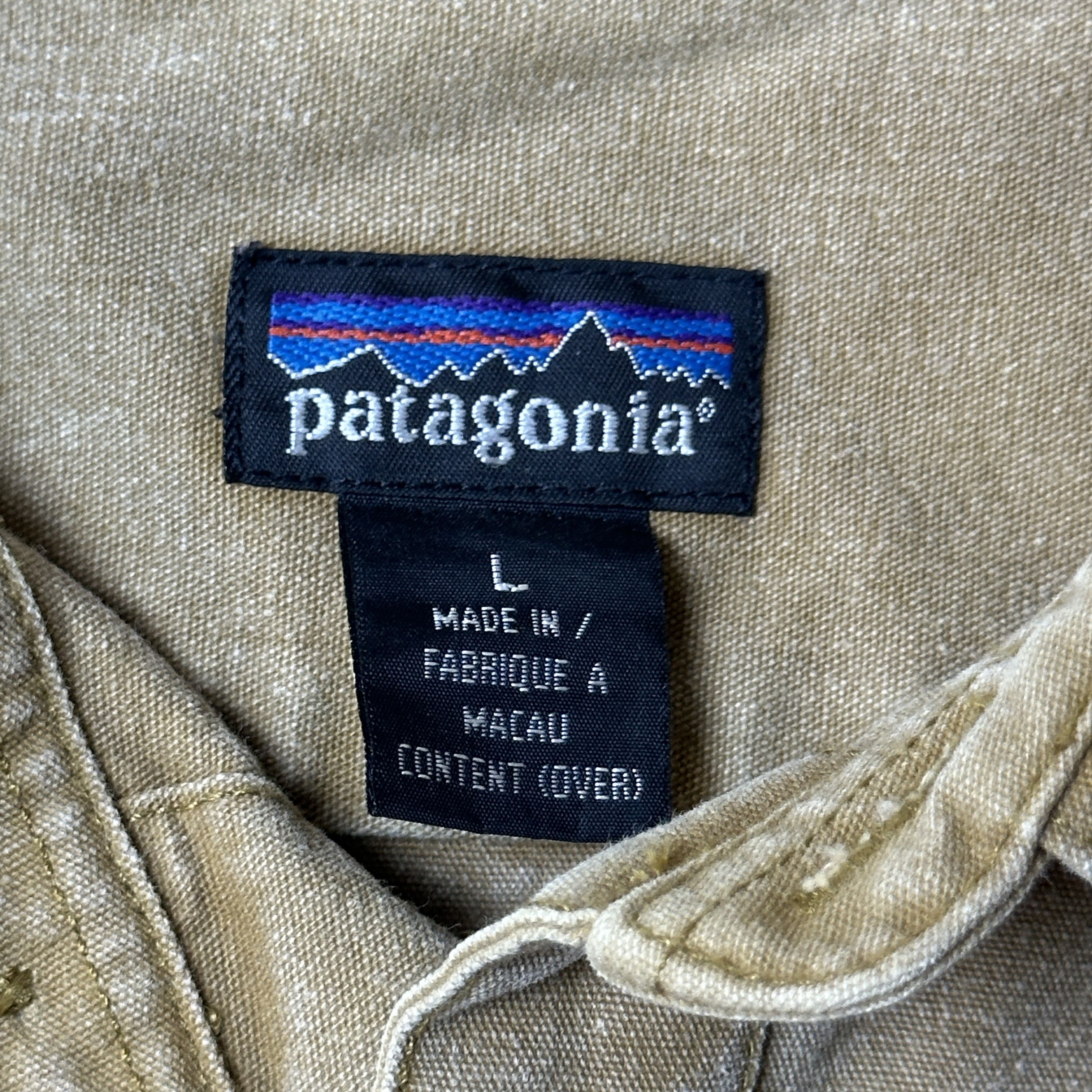 Patagonia Vintage Patagonia Heavy Cotton Button-Up Shirt Size L 90s Size US L / EU 52-54 / 3 - 3 Thumbnail