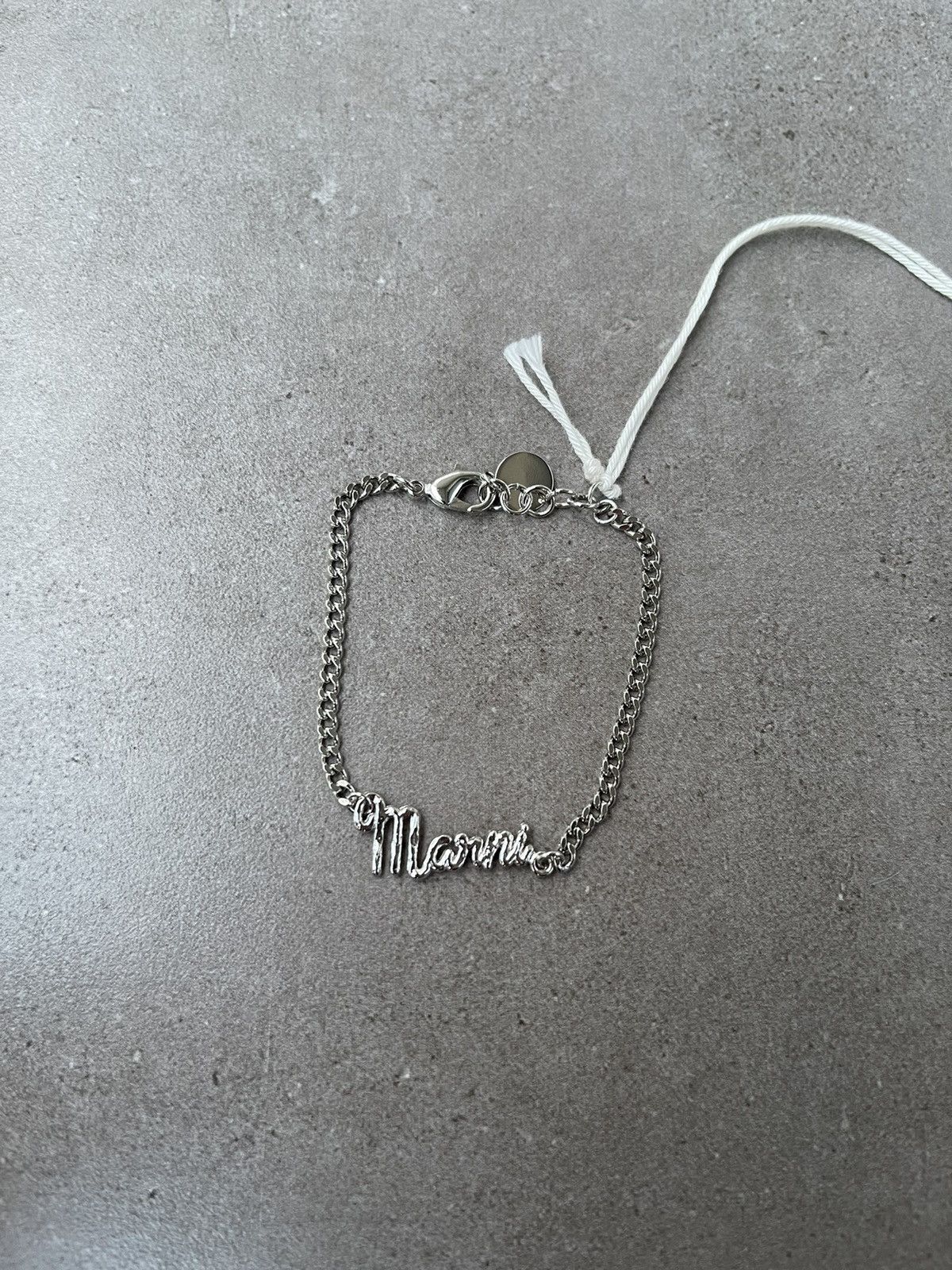 Marni !DS! FW22 Marni Silver Logo Bracelet Size ONE SIZE - 8 Thumbnail