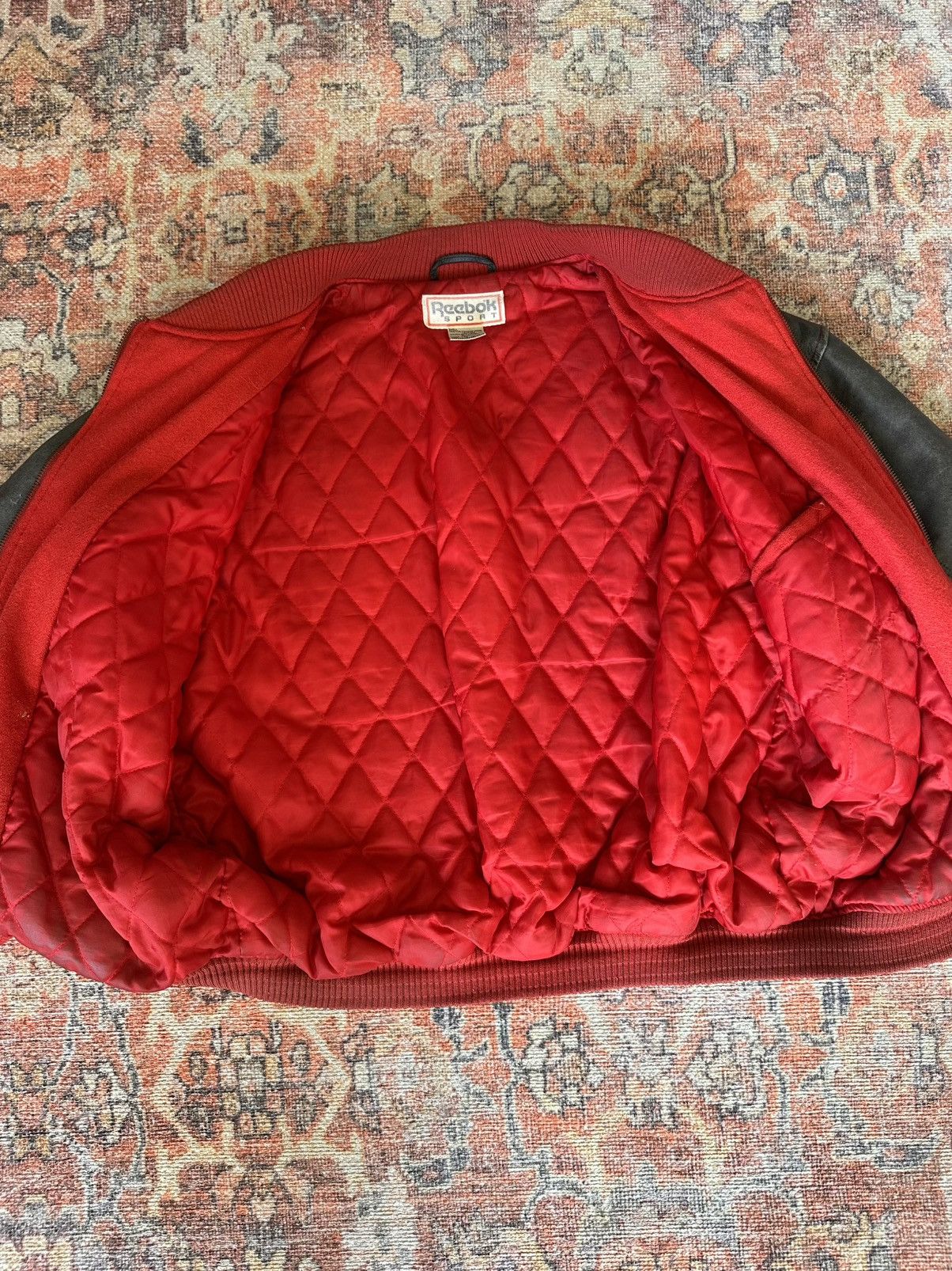 Reebok Red Reebok World Class Sportswear Varsity Jacket Size US M / EU 48-50 / 2 - 5 Thumbnail
