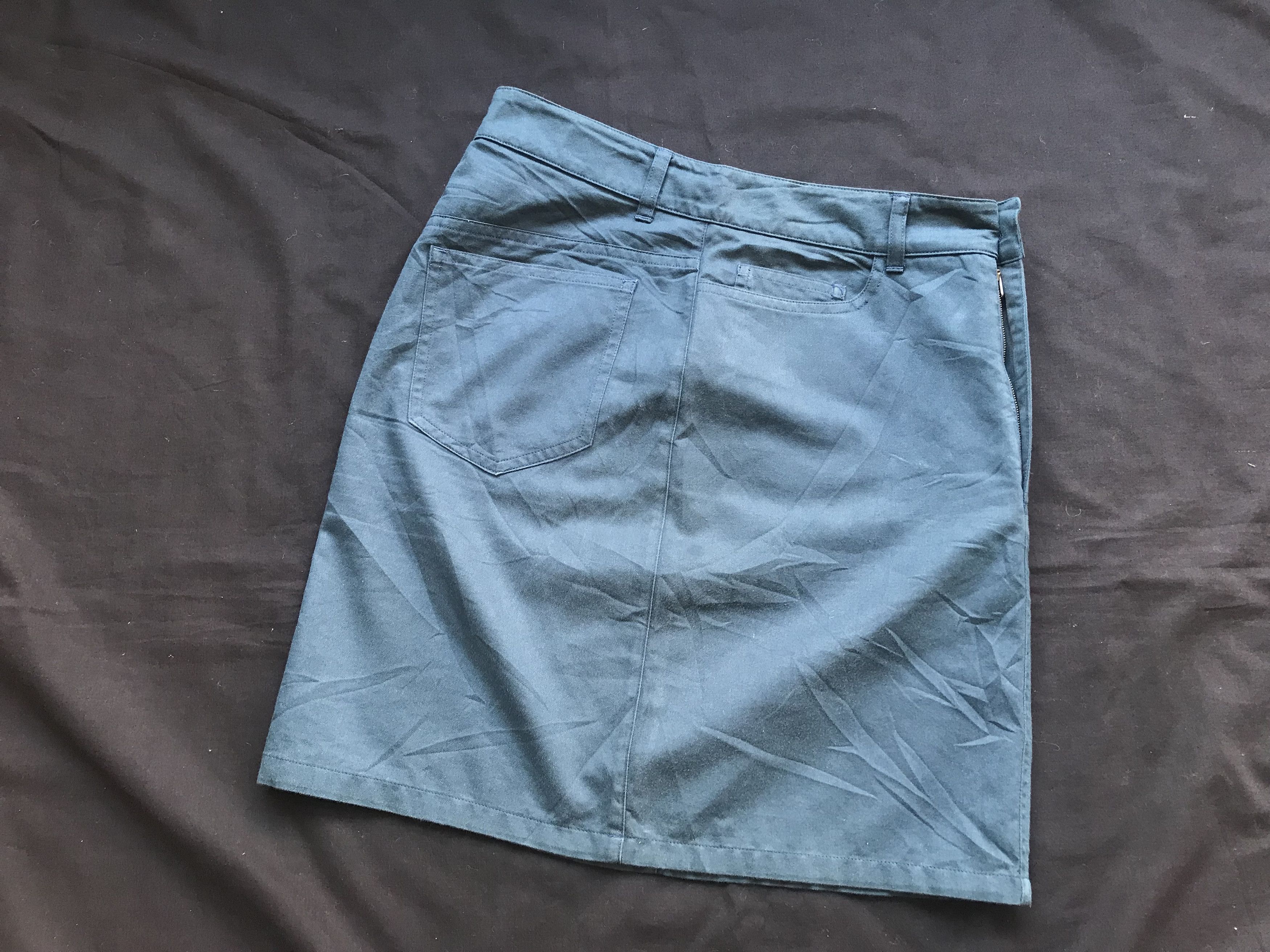 A.P.C. (SK32) APC Navy Blue 5 Pocket Zip Short Skirt Sz XS Size 27" / US 4 / IT 40 - 6 Thumbnail