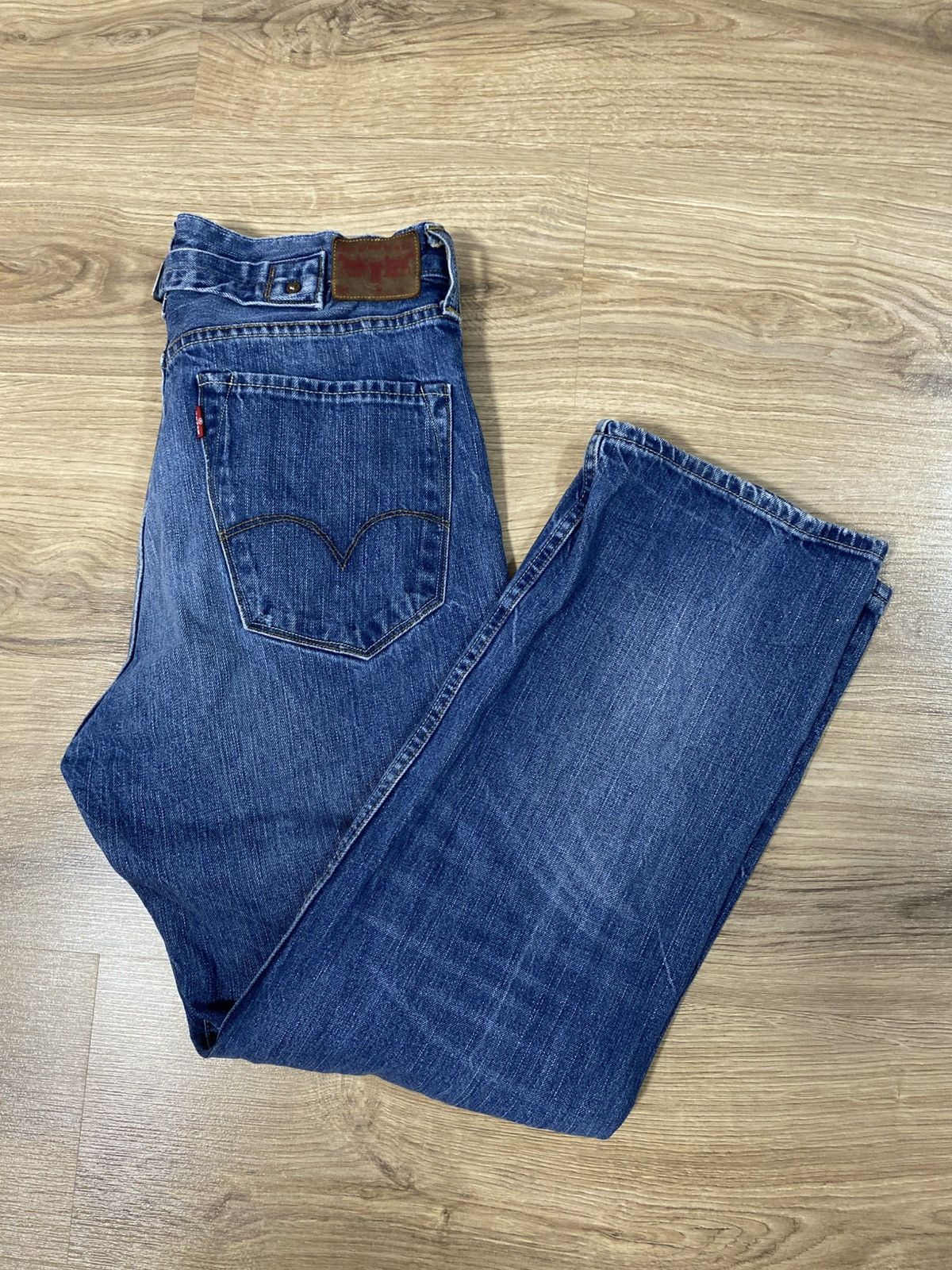 Japanese Brand × Levi's × Vintage Vintage Red Collection Levi’s Wide Straight Denim Jeans Size US 30 / EU 46 - 8 Thumbnail
