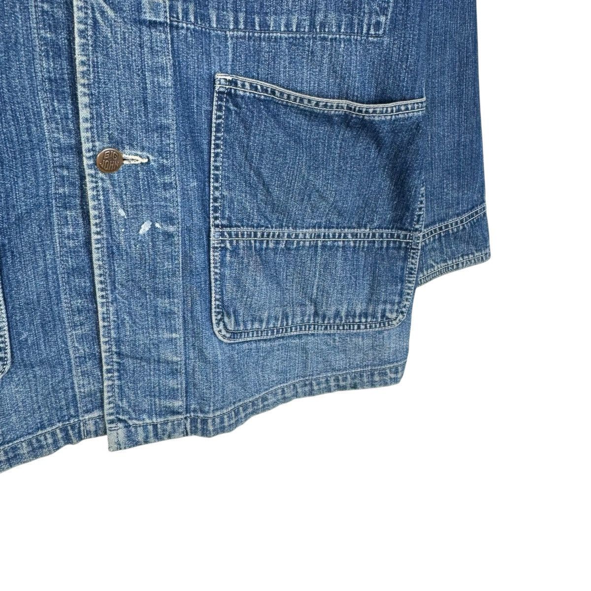 Big John ☀️BIG JOHN WORLD WORKERS INDIGO DENIM COVERALL JACKET Size US M / EU 48-50 / 2 - 8 Thumbnail