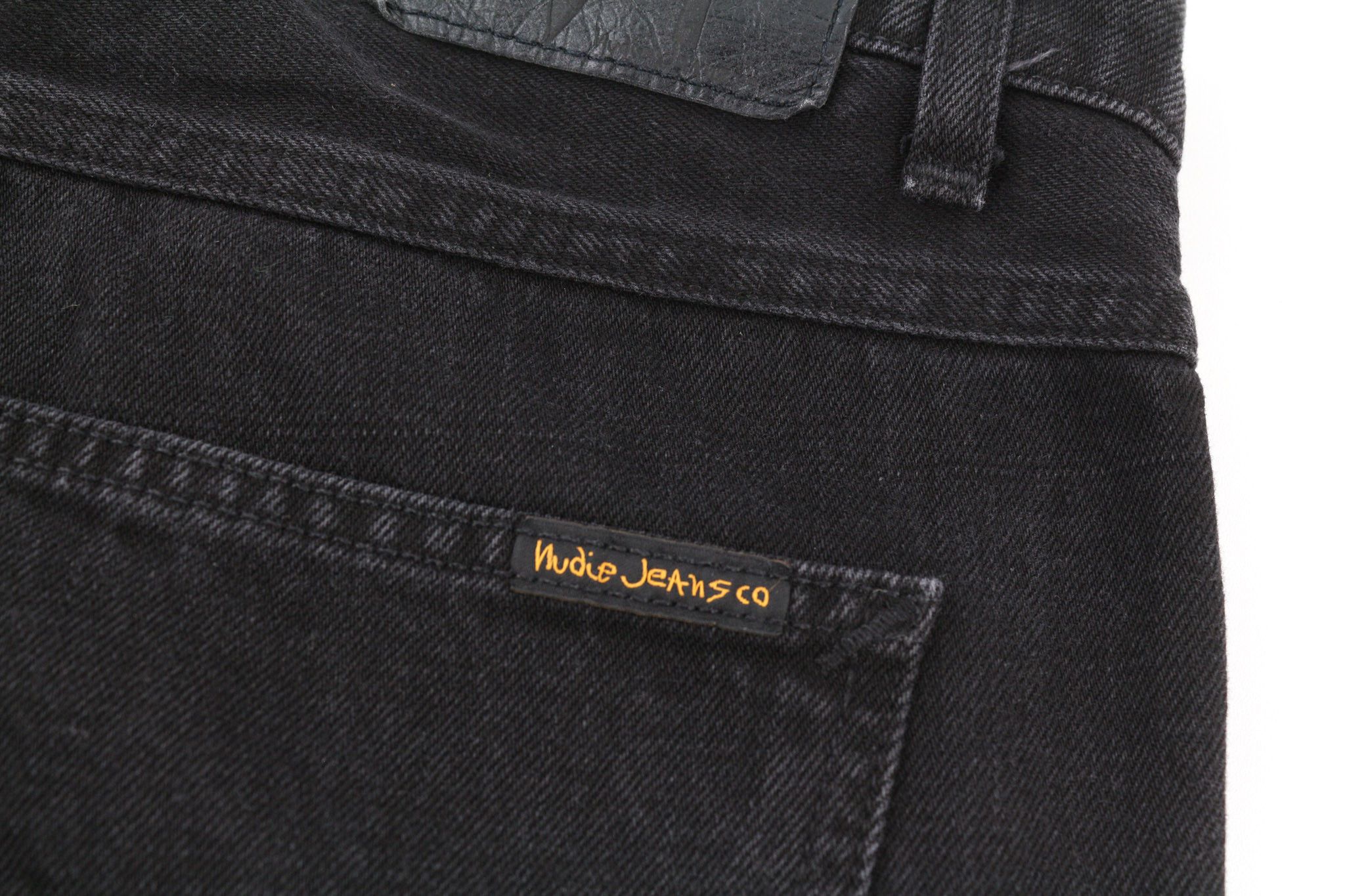 Nudie Jeans BREEZY BRITT W32/L30 Black Worn Zipper Cotton 80667 Size US 32 / EU 48 - 10 Thumbnail
