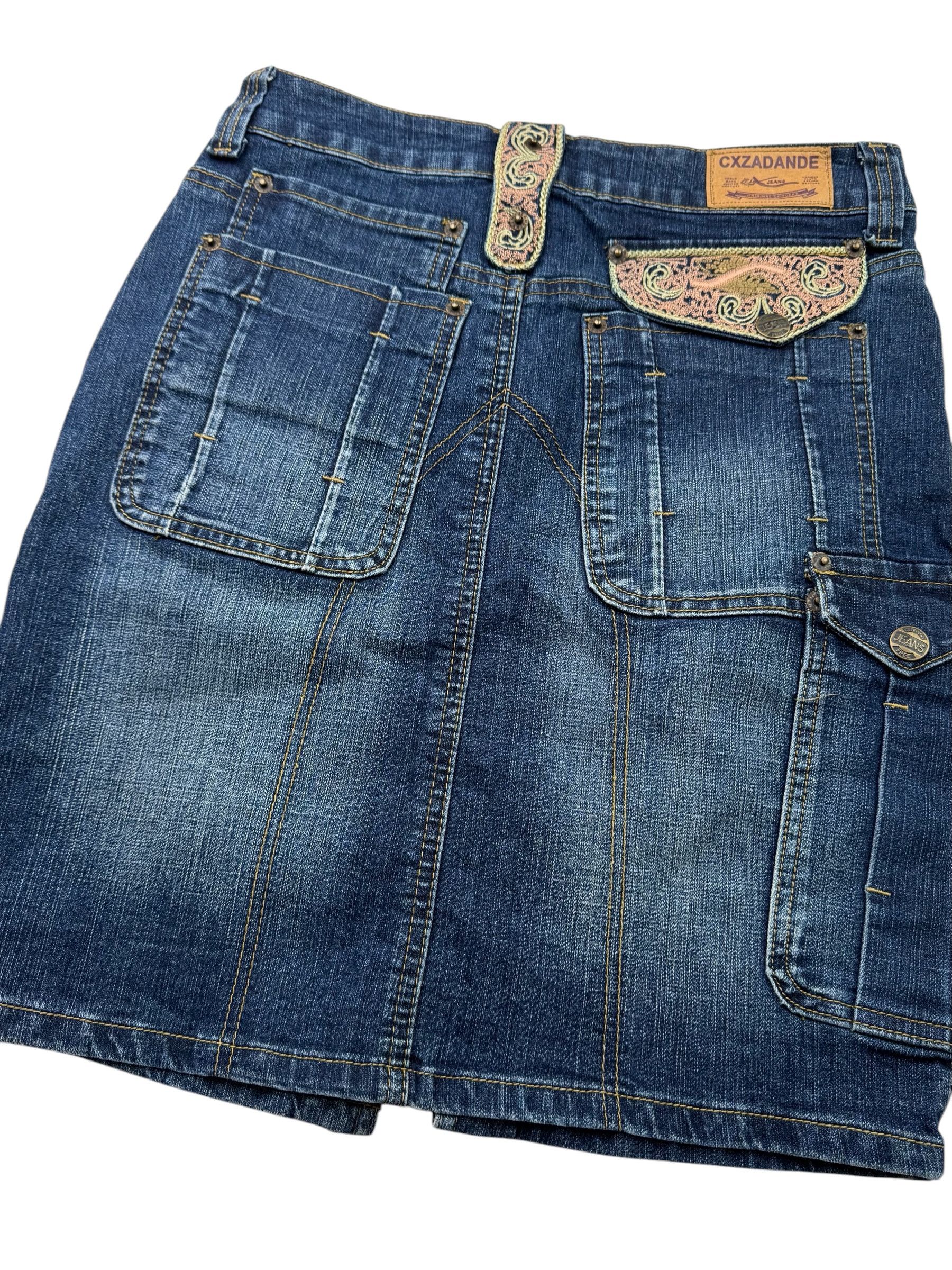 Japanese Brand Vintage Multi-Pocket Skirt W182(V9) Size 27" / US 4 / IT 40 - 5 Thumbnail