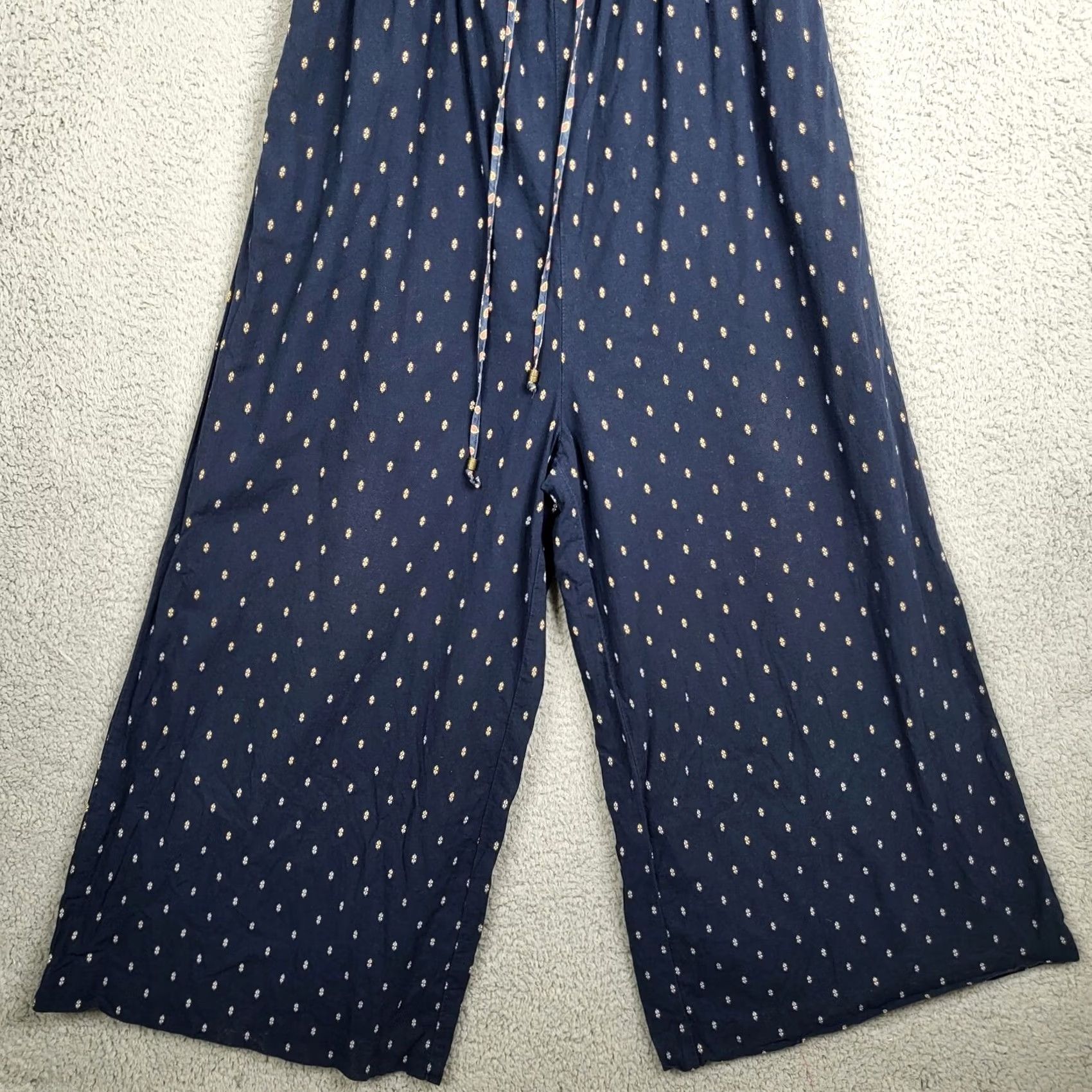 Anthropologie Anthropologie Findley Off-The-Shoulder Navy Blue Jumpsuit Women M Regular Size Size 32" / US 10 / IT 46 - 2 Thumbnail