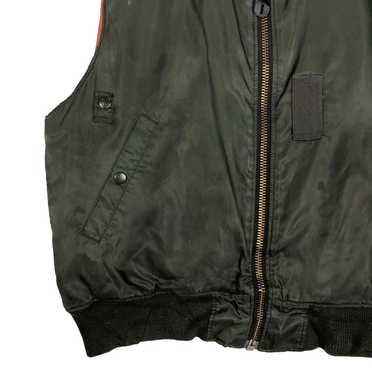Japanese Brand 🔥Vintage Bomber Vest Jacket Ma-1 Military Buzz Ricksons Size US L / EU 52-54 / 3 - 4 Thumbnail