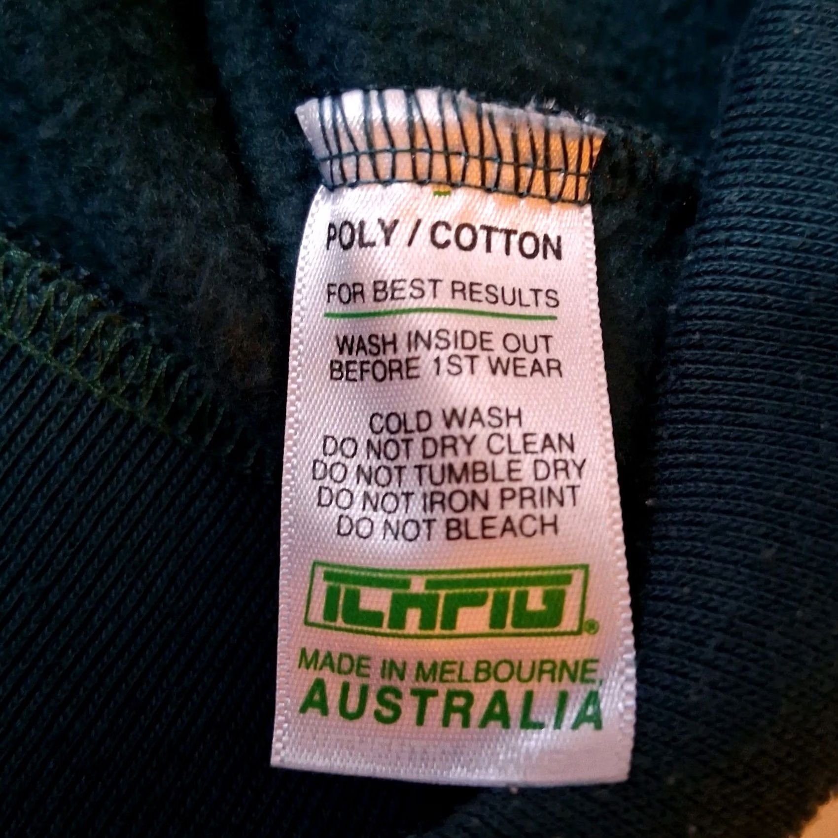 Vintage ICHPIG Strike Anorak Hooded Sweatshirt Men L Teal Year Australian Fighting Hoodie Size US L / EU 52-54 / 3 - 3 Thumbnail