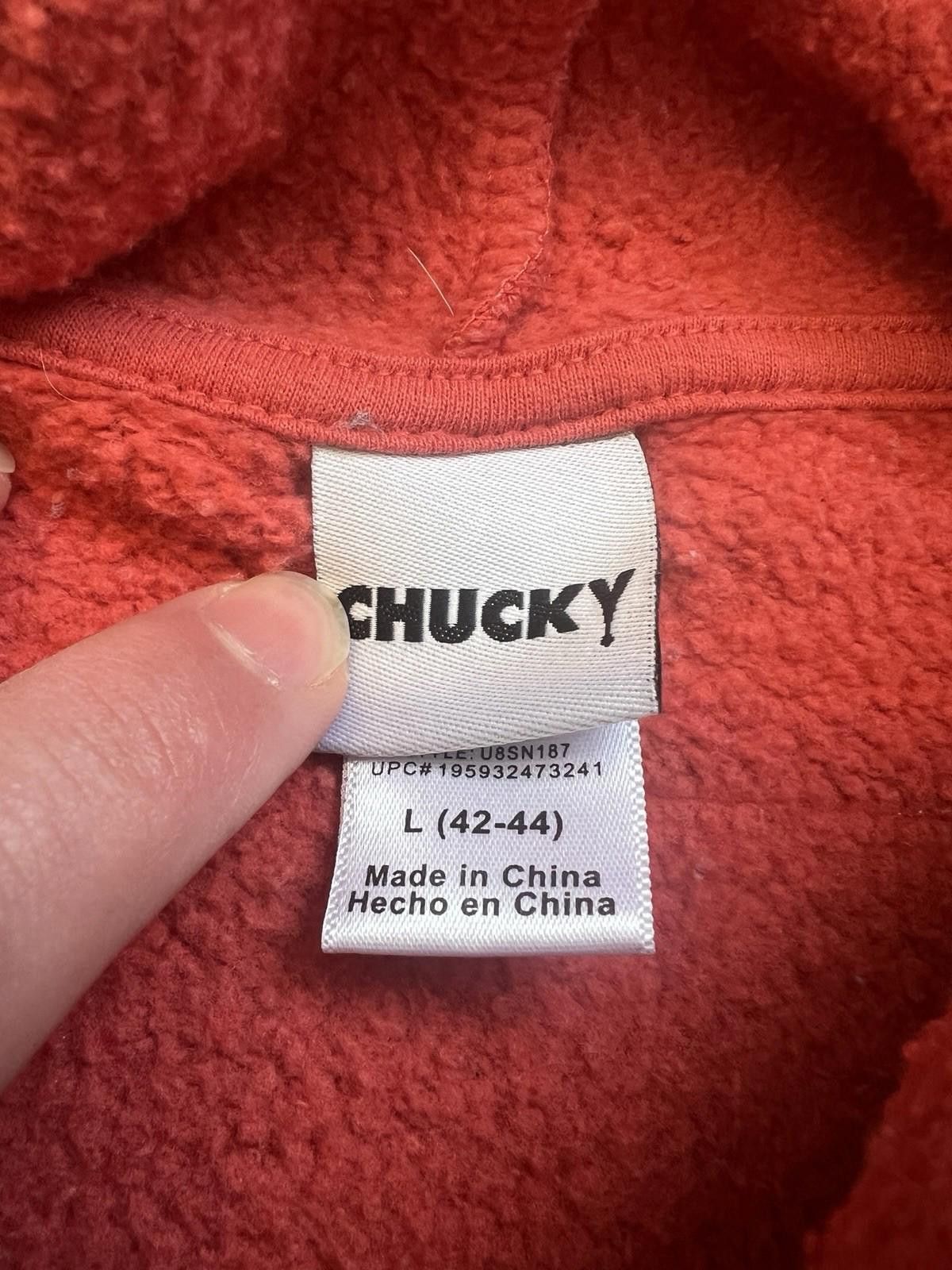 Original Chuck Y2K Chuckie Doll Hooded Sweatshirt Red Size Large Size US XL / EU 56 / 4 - 3 Thumbnail