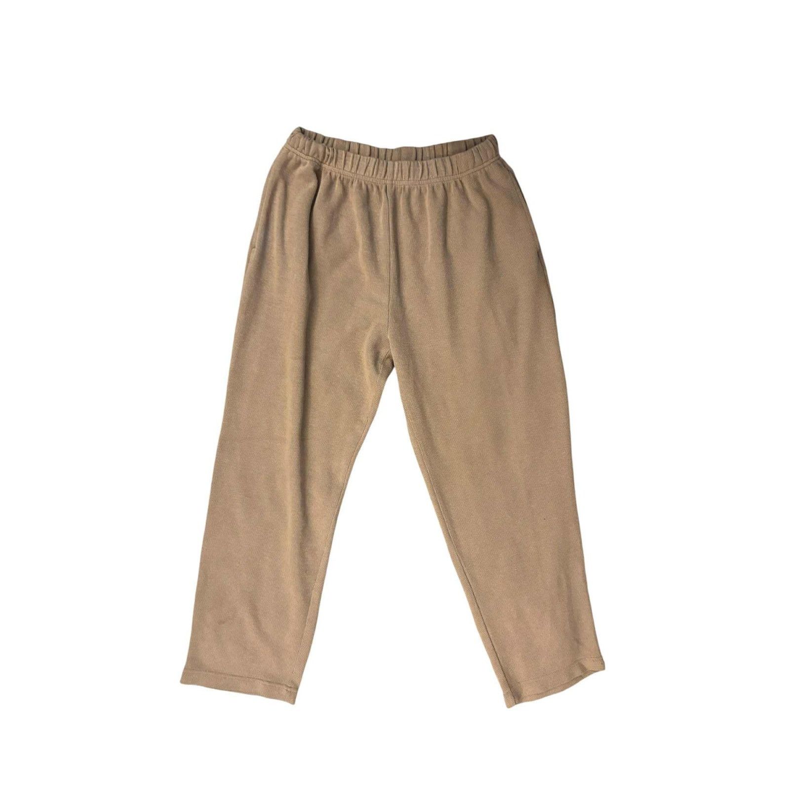 Other Tan/Beige/Brown Sweatpants Lounge Loose Beach Light Sm/Med Size 26" / US 2 / IT 38 - 2 Thumbnail