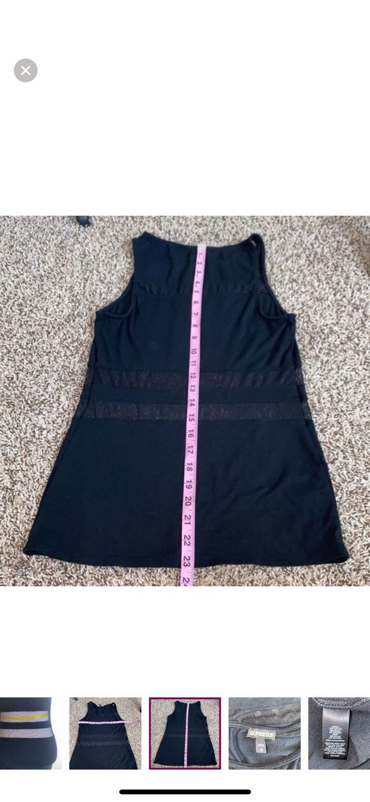 Express Express small mesh panel tank top Size S / US 4 / IT 40 - 5 Thumbnail