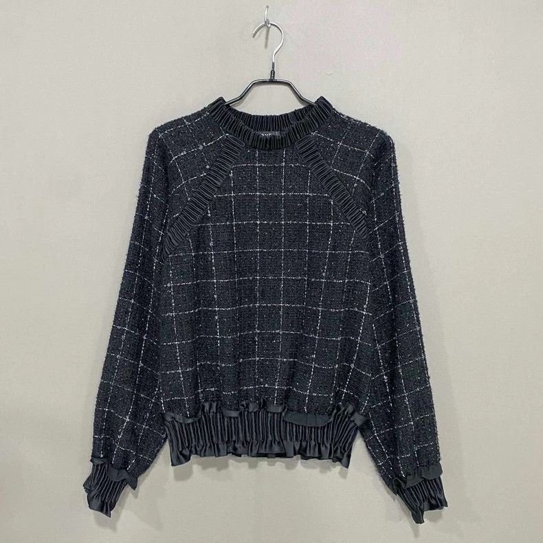 Chanel Chanel Tweed braided plaid long sleeves 2504-Nextarrow Size XXS / US 00 / IT 34 - 1 Thumbnail