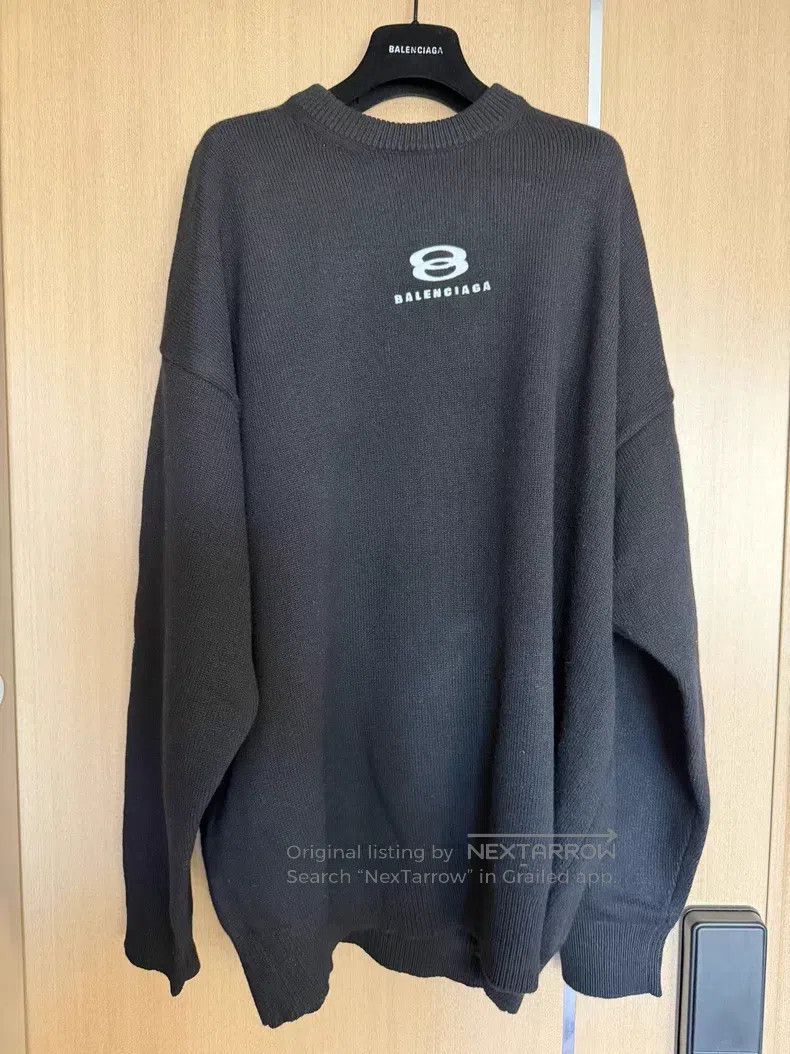 Balenciaga Balenciaga Double ring skiing embroidery cashmere knitted Size US L / EU 52-54 / 3 - 1 Thumbnail