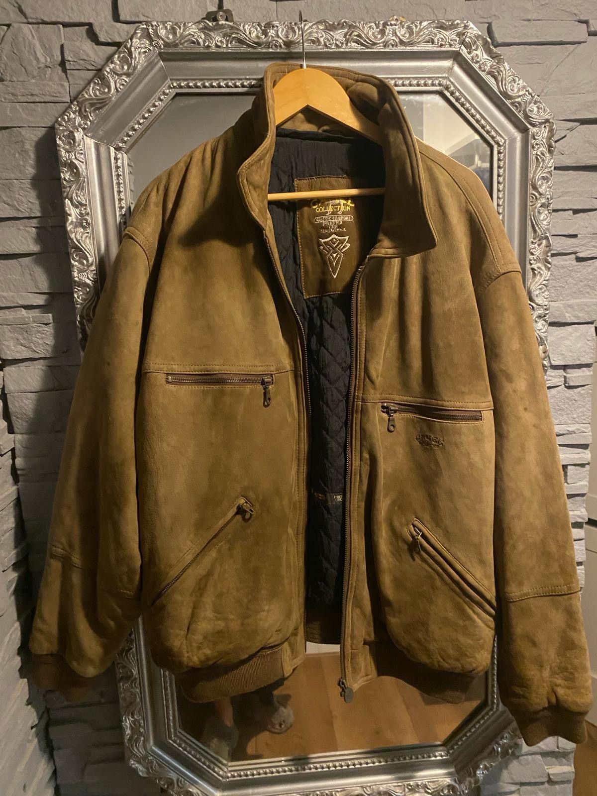 Image of Camel Cigarettes x Leather Jacket 80's Camel Jacket in Brown, Men's (Size XL)