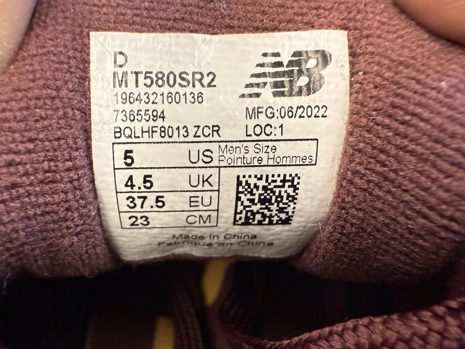 New Balance × Stray Rats 2022 New Balance 580 Stray Rats Maroon Purple Size US 5 / EU 37 - 8 Thumbnail