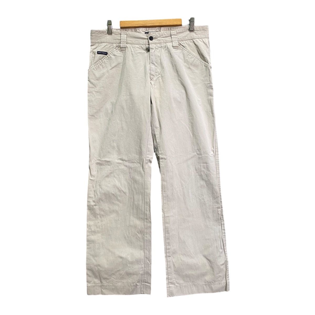 Dolce & Gabbana Vintage Dolce & Gabbana Khaki Cargo Chino Pants - Cream Size US 34 / EU 50 - 1 Thumbnail