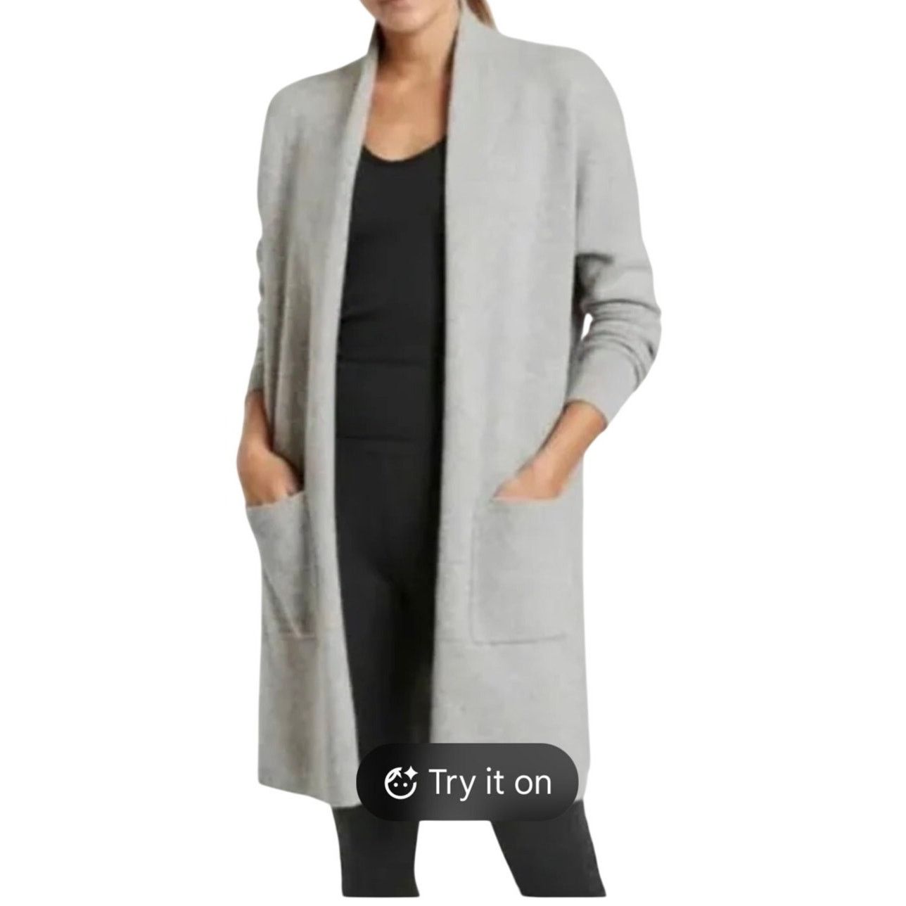 Athleta Athleta Alpine Spirit Wool & Cashmere Wrap Cardigan Size Med Size M / US 6-8 / IT 42-44 - 1 Thumbnail