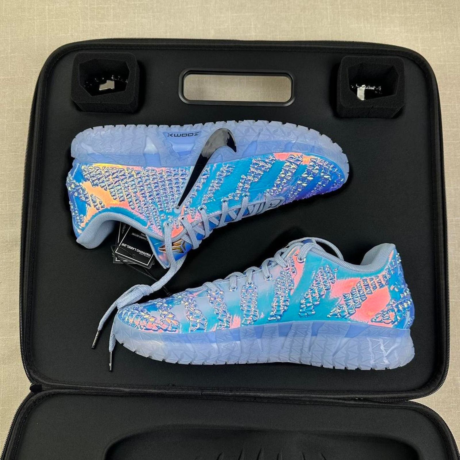 Nike 💎 Nike x Ja 3 LX ASW Warning Label "Cobalt Bliss" 7.5M Size US 7.5 / EU 40-41 - 7 Thumbnail