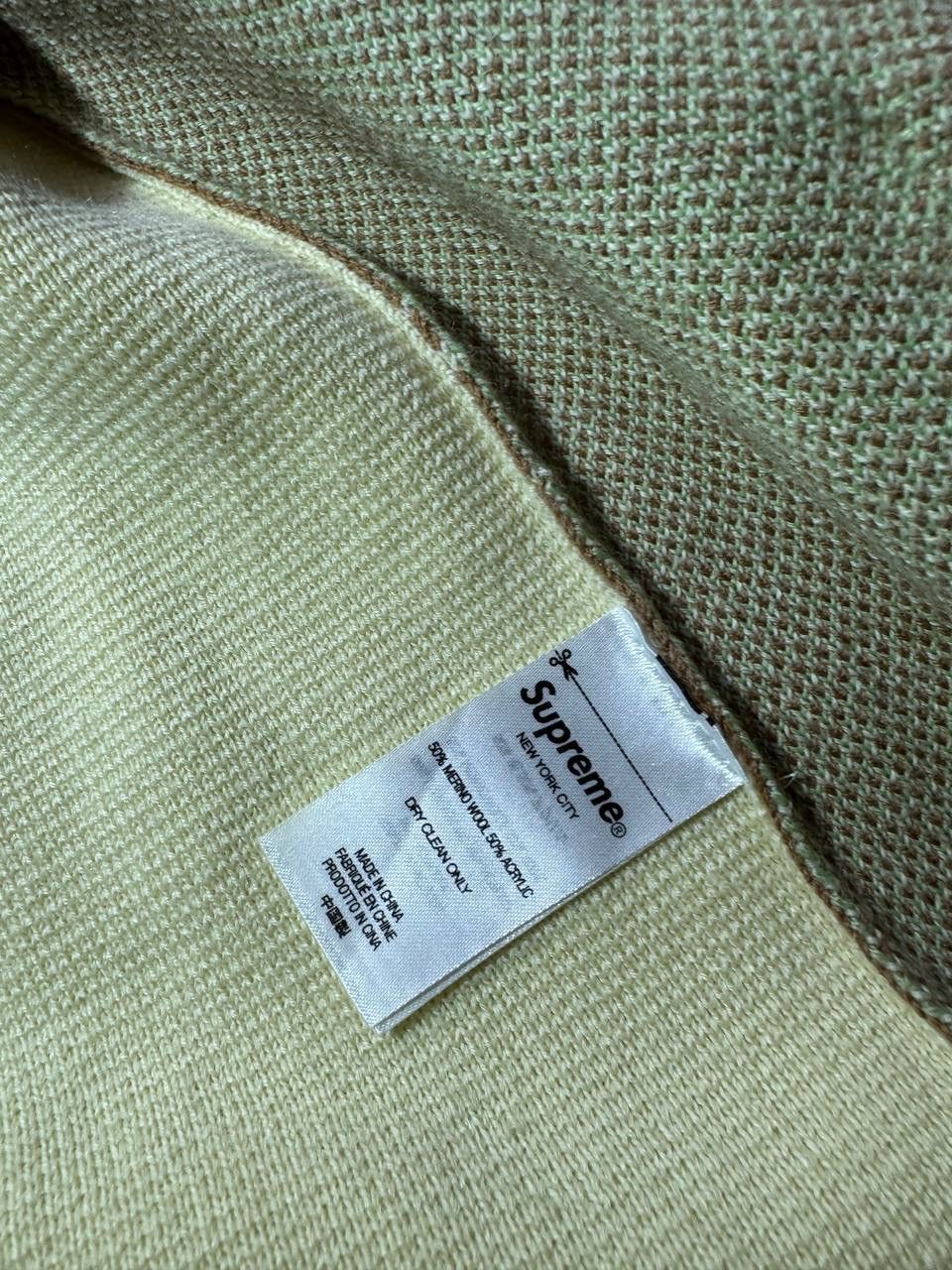 Supreme Supreme Gradient Stripe Zip-Up Cardigan Pale Yellow (SS22) Size US L / EU 52-54 / 3 - 12 Thumbnail