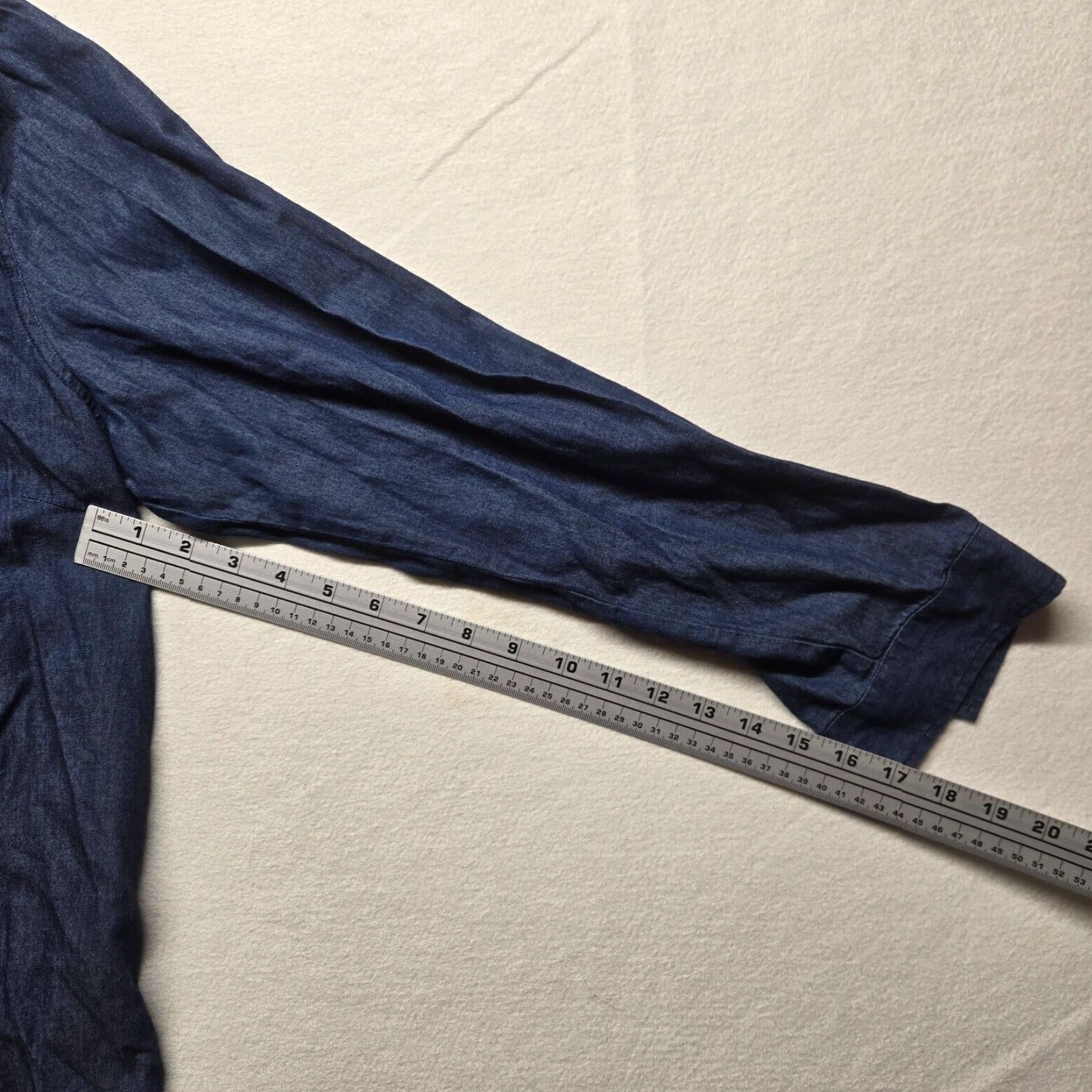 Vintage Diane Gilman DG2 Women’s Blue Button-Up Shirt Casual Long Sleeve Cotton Size Large Size L / US 10 / IT 46 - 5 Thumbnail