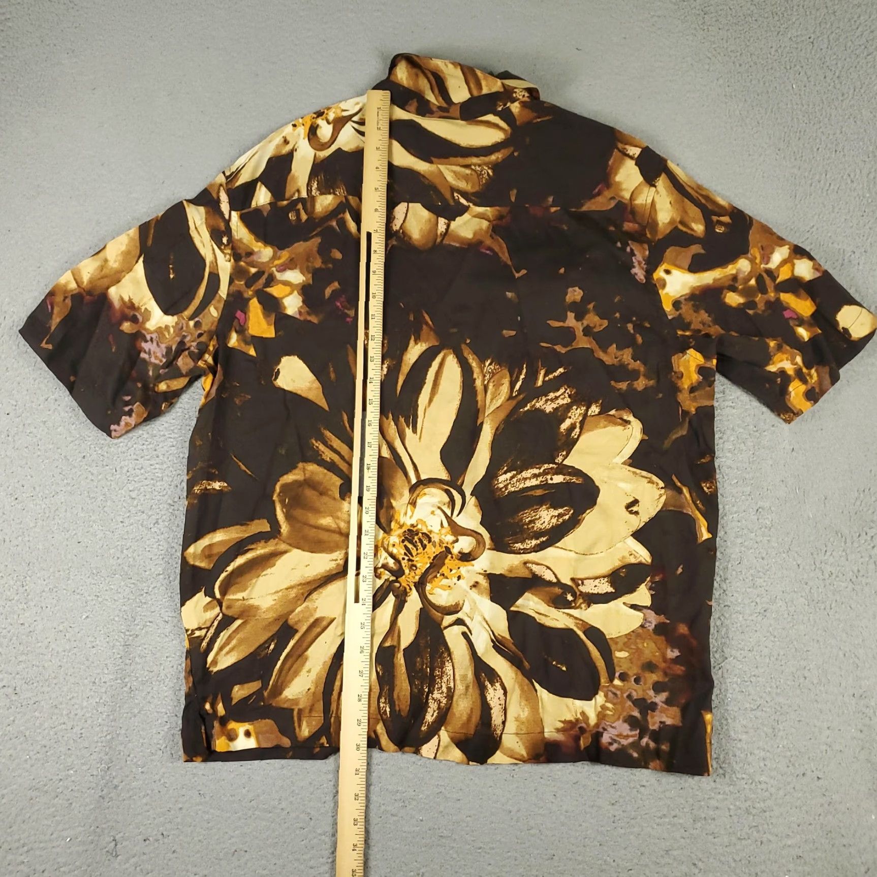 H&M H&M Mens Large Floral Hawaiian Button Up Shirt Lyocell Short Sleeve Pockets Size US L / EU 52-54 / 3 - 3 Thumbnail