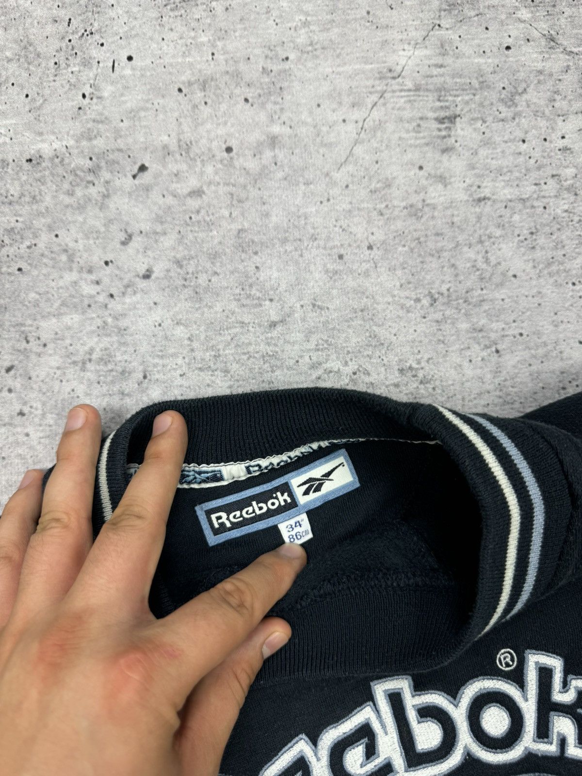 Reebok × Vintage Vintage Reebok Big Logo 90’s Y2K Style Blue Sweatshirt Size US S / EU 44-46 / 1 - 9 Thumbnail