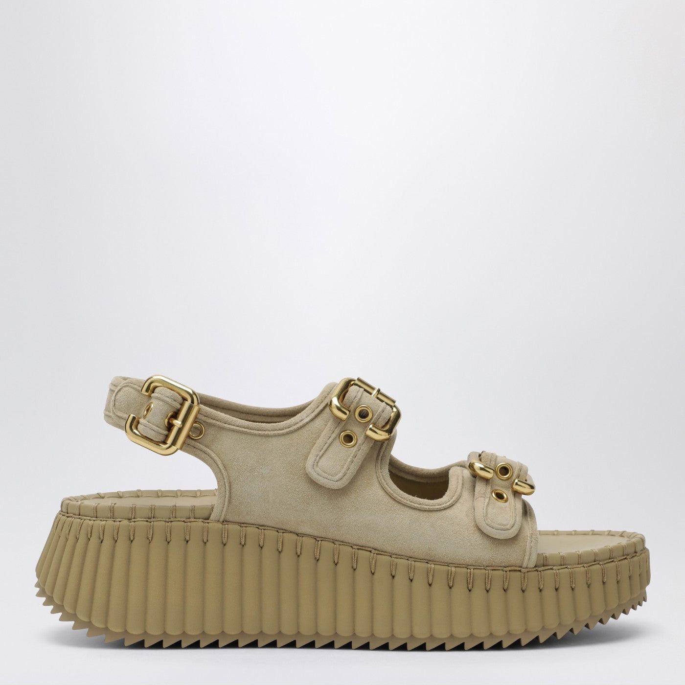 Chloe Chloe Nama Wedge Sandals In Sand Size US 8 / IT 38 - 1 Thumbnail